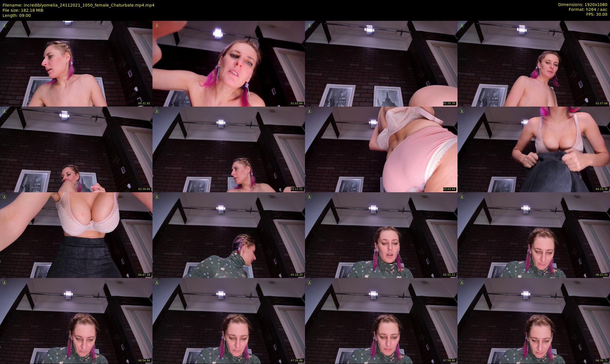 incrediblyomelia — 9 minute Chaturbate female cam show recording, 1080p, Nov 24, 2021