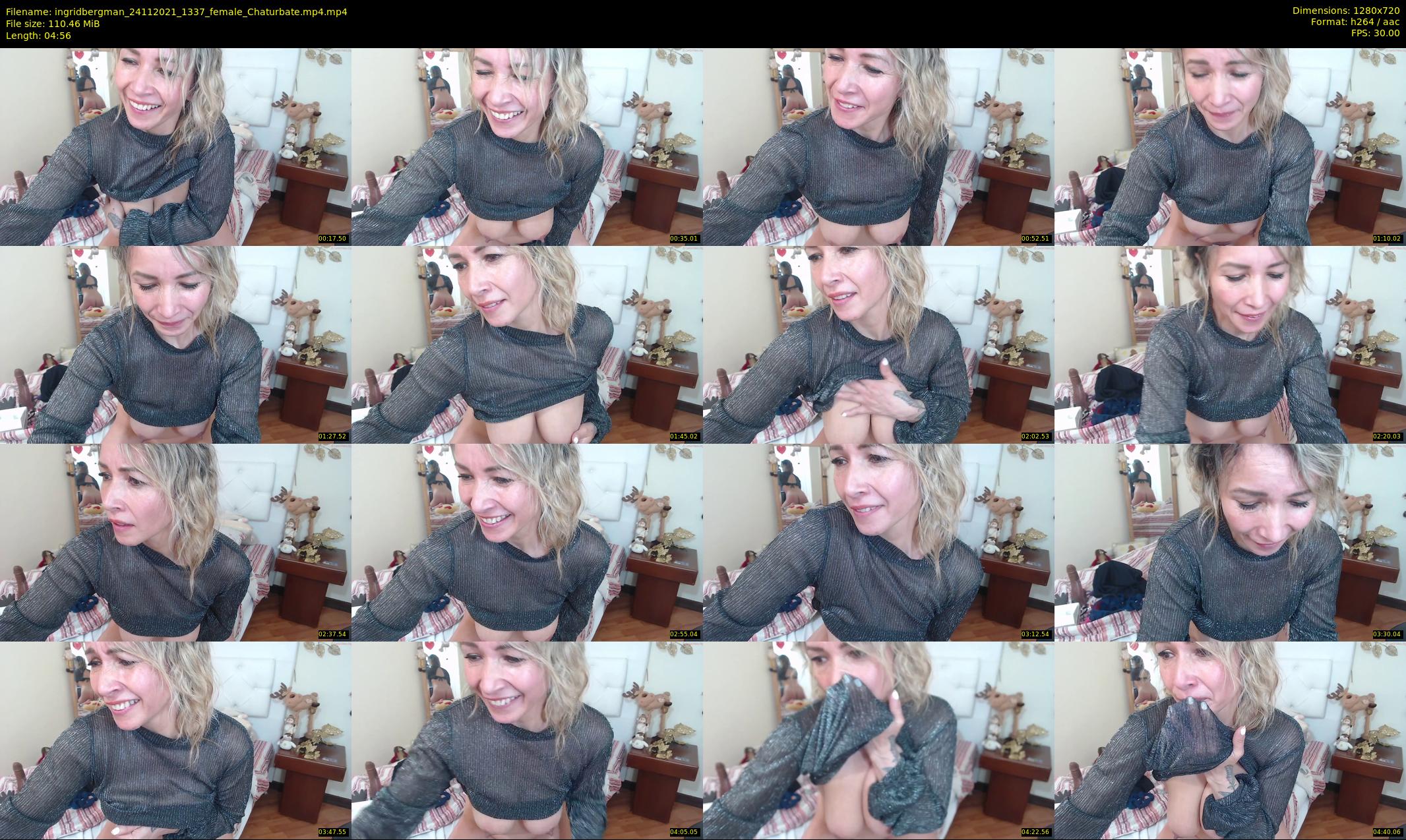 ingridbergman — 5 minute Chaturbate female cam show recording, 720p, Nov 24, 2021