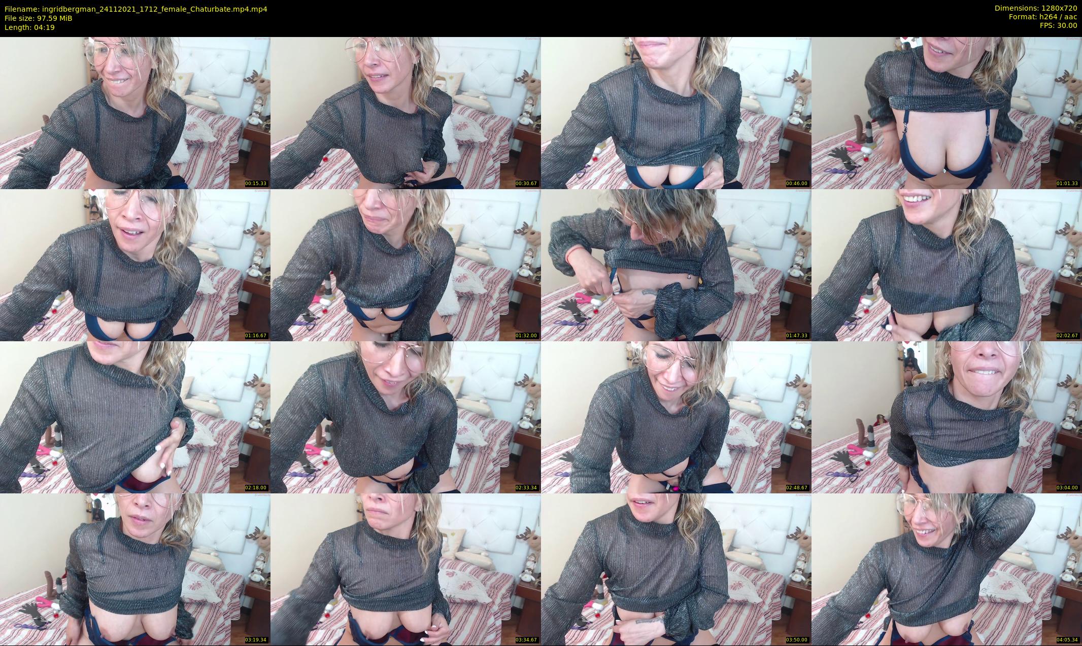 ingridbergman — 5 minute Chaturbate female cam show recording, 720p, Nov 24, 2021