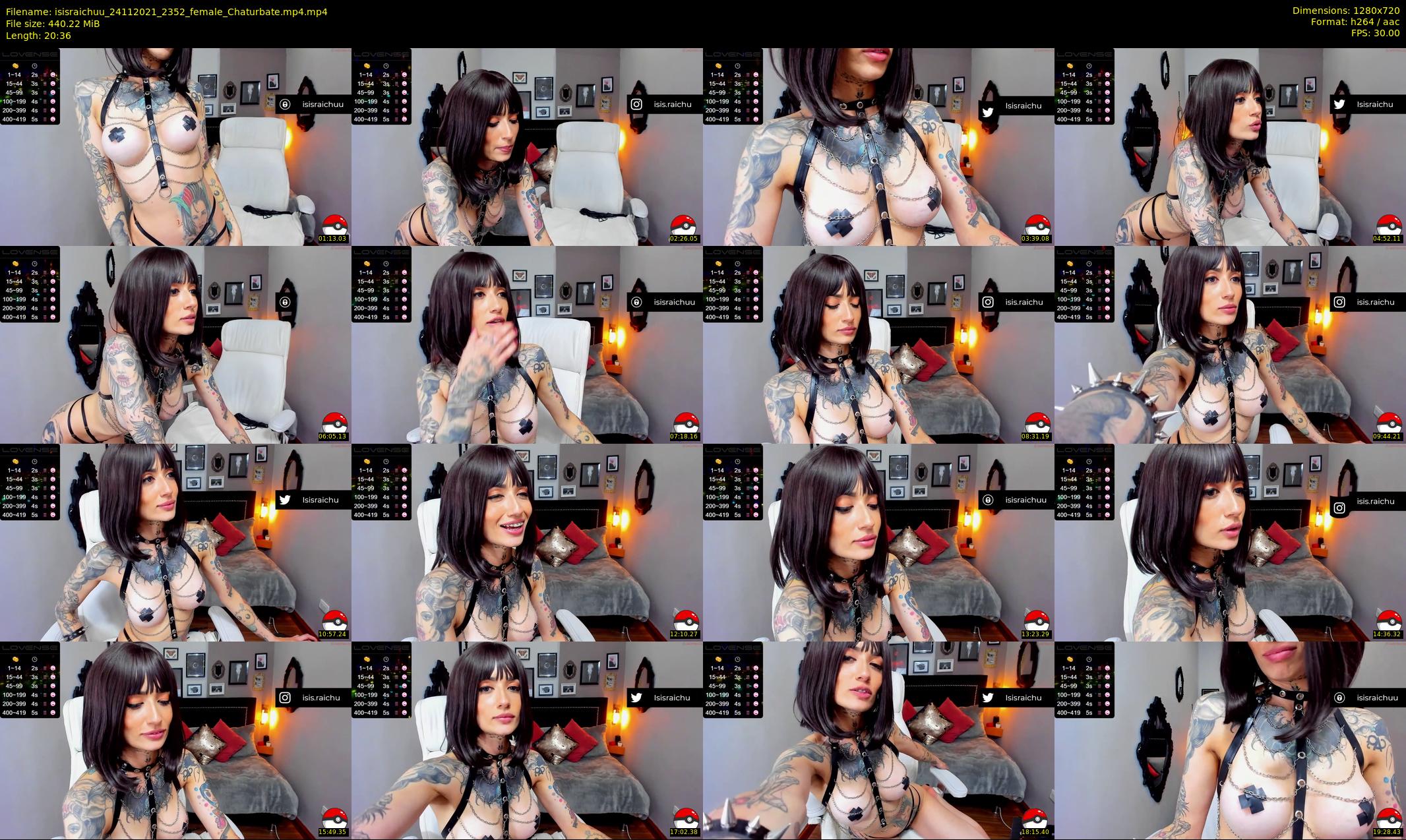 isisraichuu — 21 minute Chaturbate female cam show recording, 720p, Nov 24, 2021
