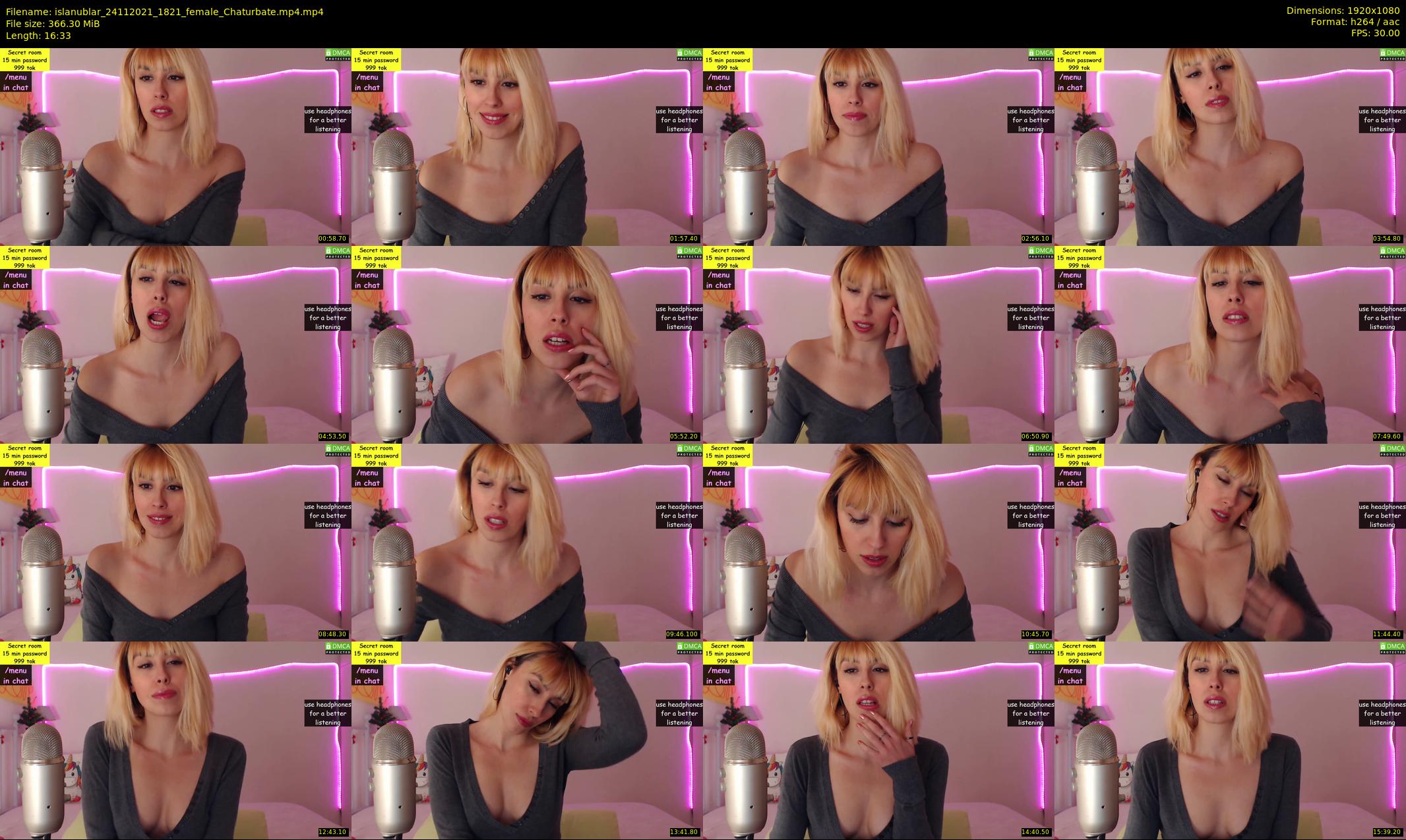 islanublar — 17 minute Chaturbate female cam show recording, 1080p, Nov 24, 2021