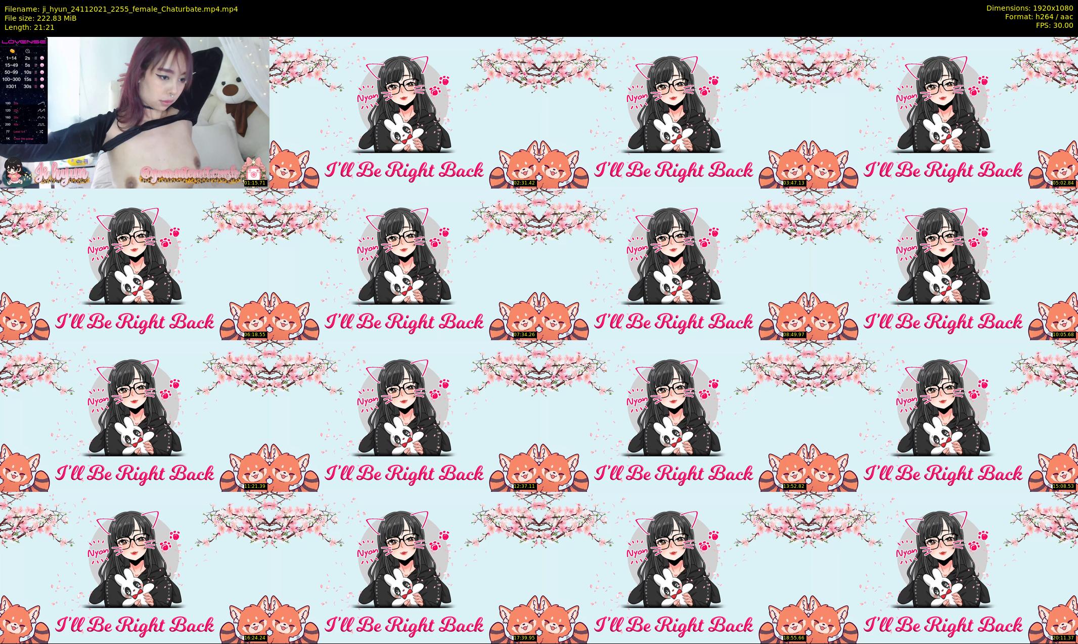 ji_hyun — 22 minute Chaturbate female cam show recording, 1080p, Nov 24, 2021