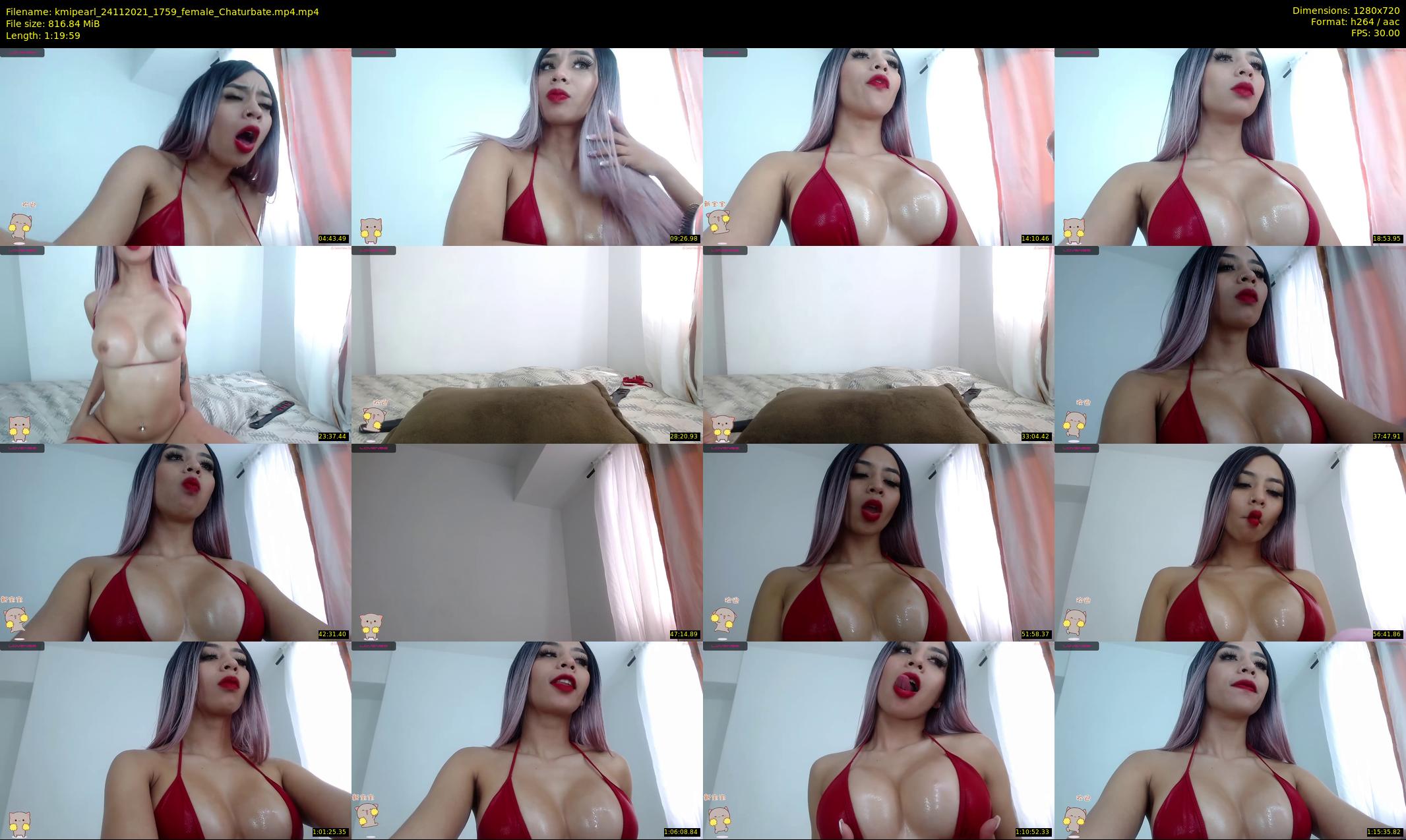 kmipearl — 80 minute Chaturbate female cam show recording, 720p, Nov 24, 2021