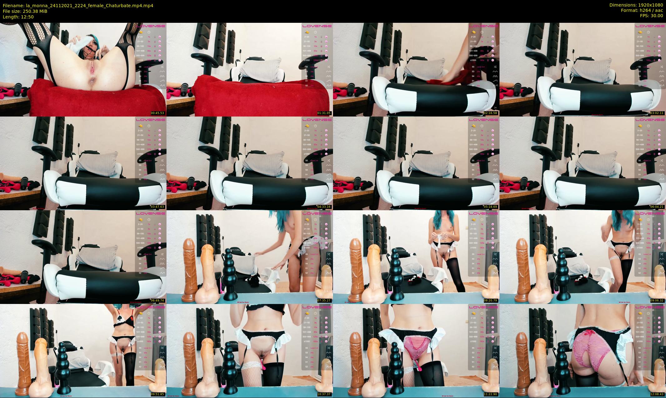 la_monna — 13 minute Chaturbate female cam show recording, 1080p, Nov 24, 2021