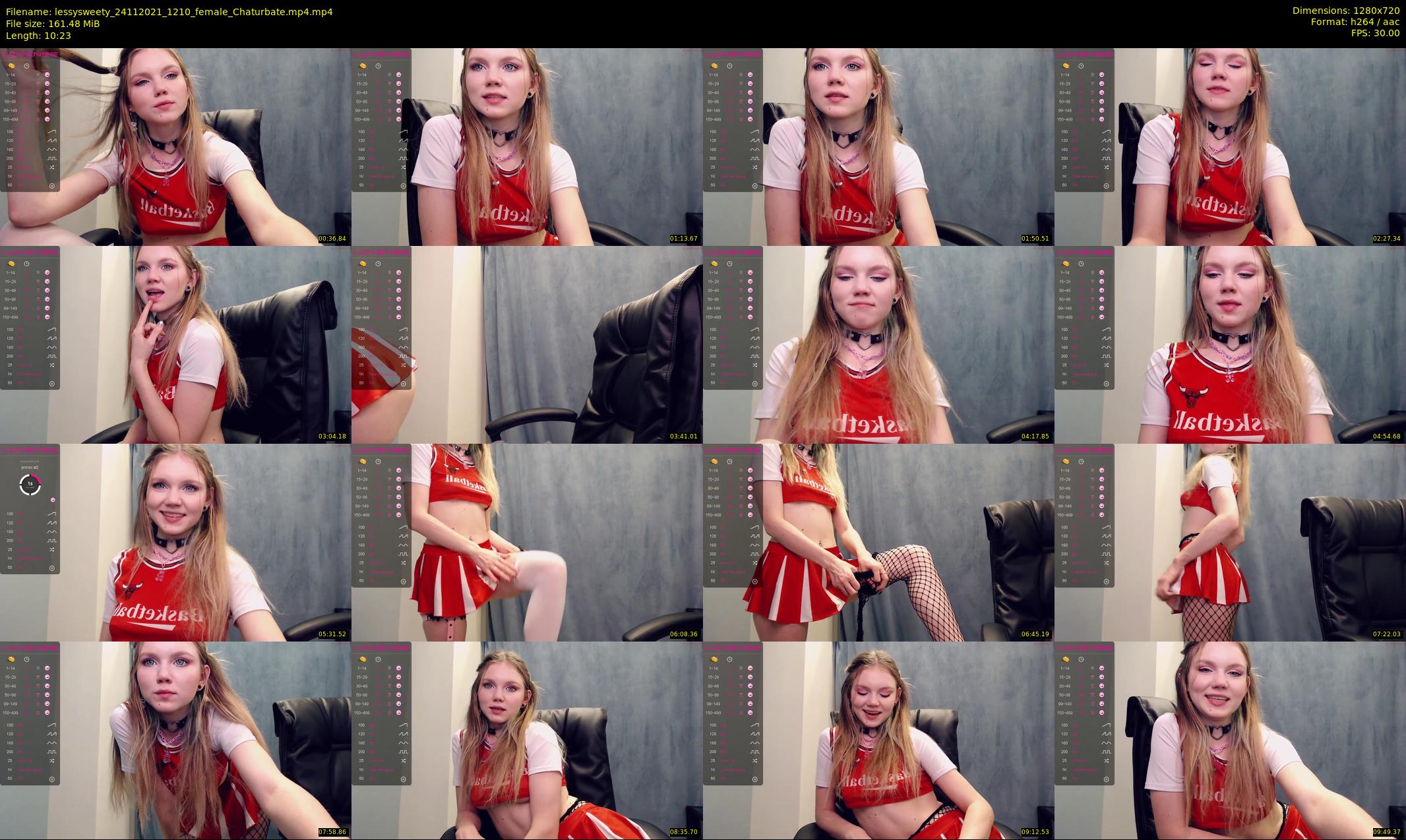 lessysweety — 11 minute Chaturbate female cam show recording, 720p, Nov 24, 2021