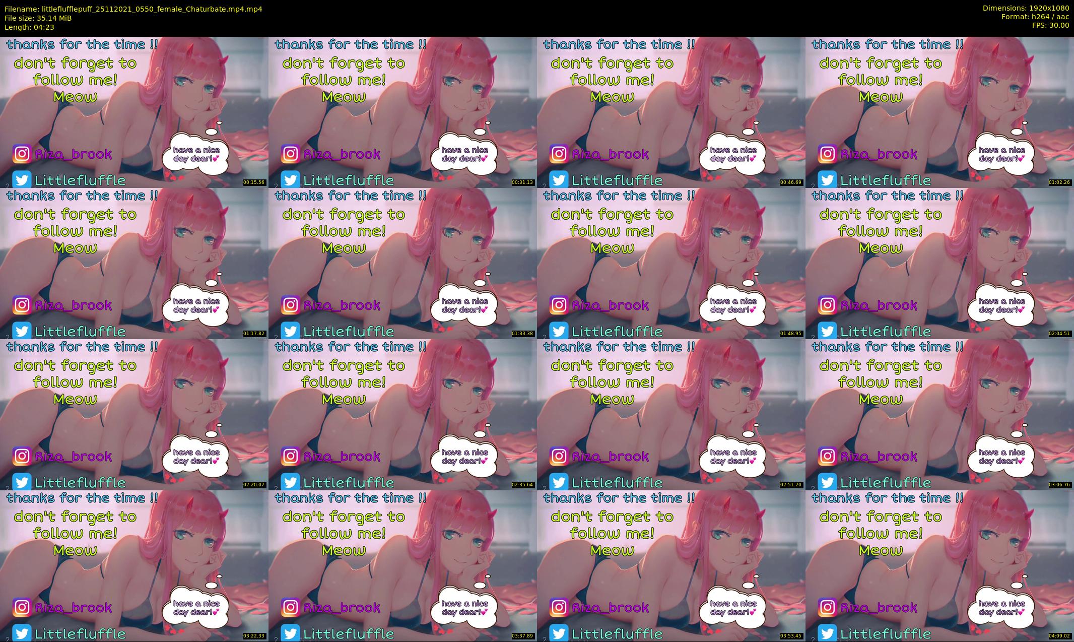 littleflufflepuff — 5 minute Chaturbate female cam show recording, 1080p, Nov 25, 2021