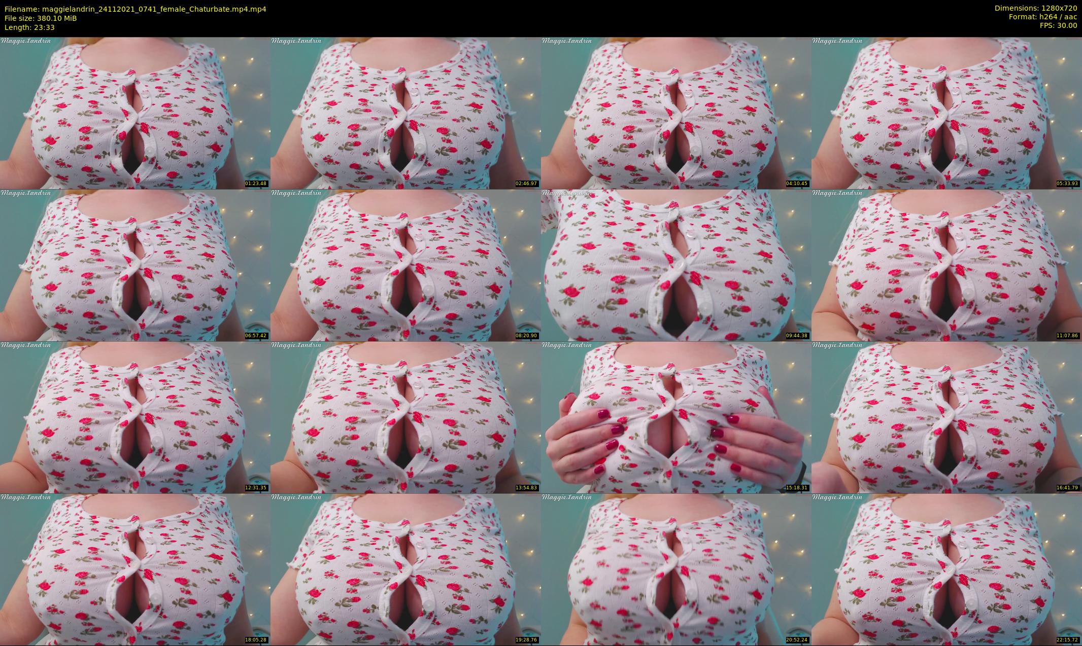 maggielandrin — 24 minute Chaturbate female cam show recording, 720p, Nov 24, 2021