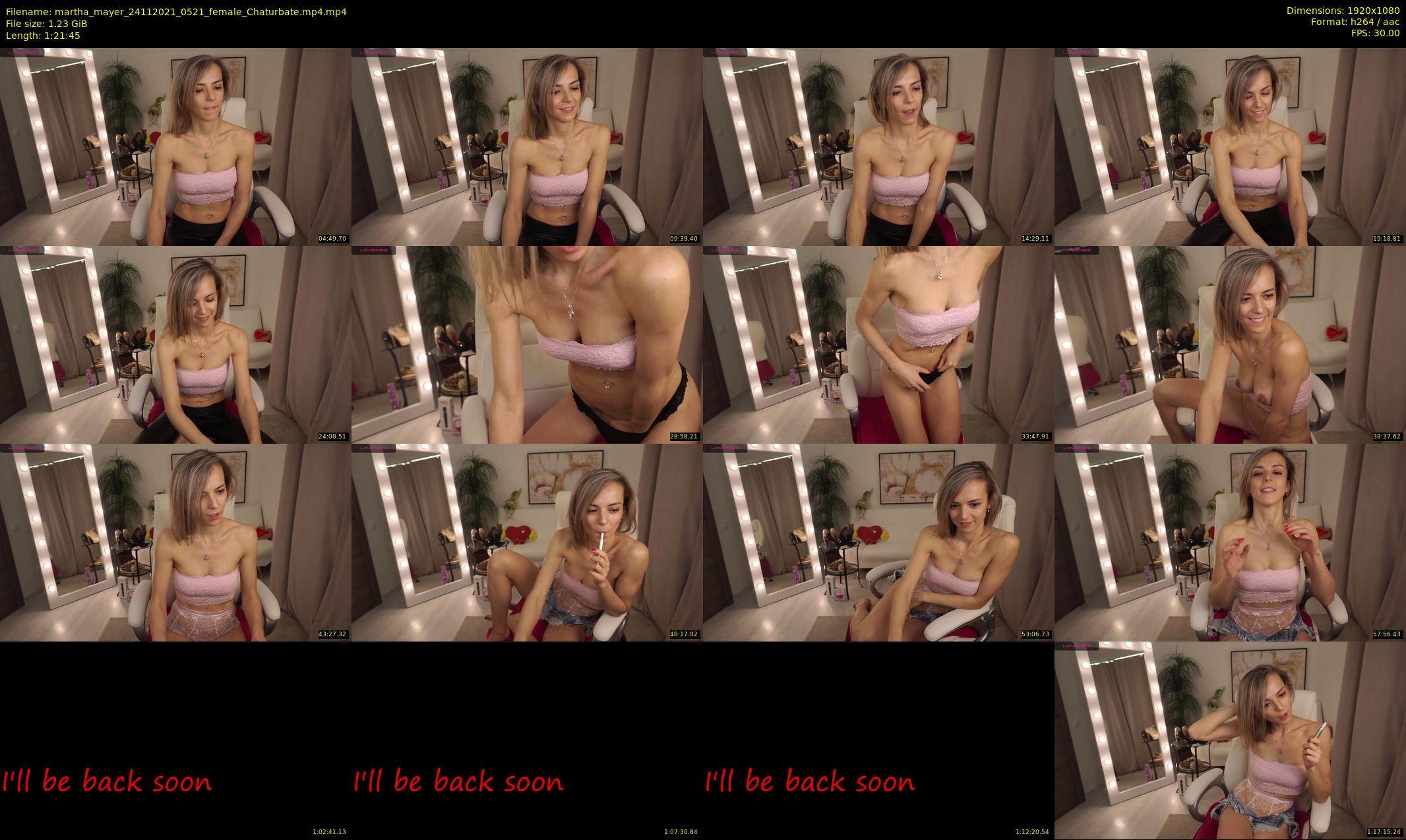 martha_mayer — 82 minute Chaturbate female cam show recording, 1080p, Nov 24, 2021