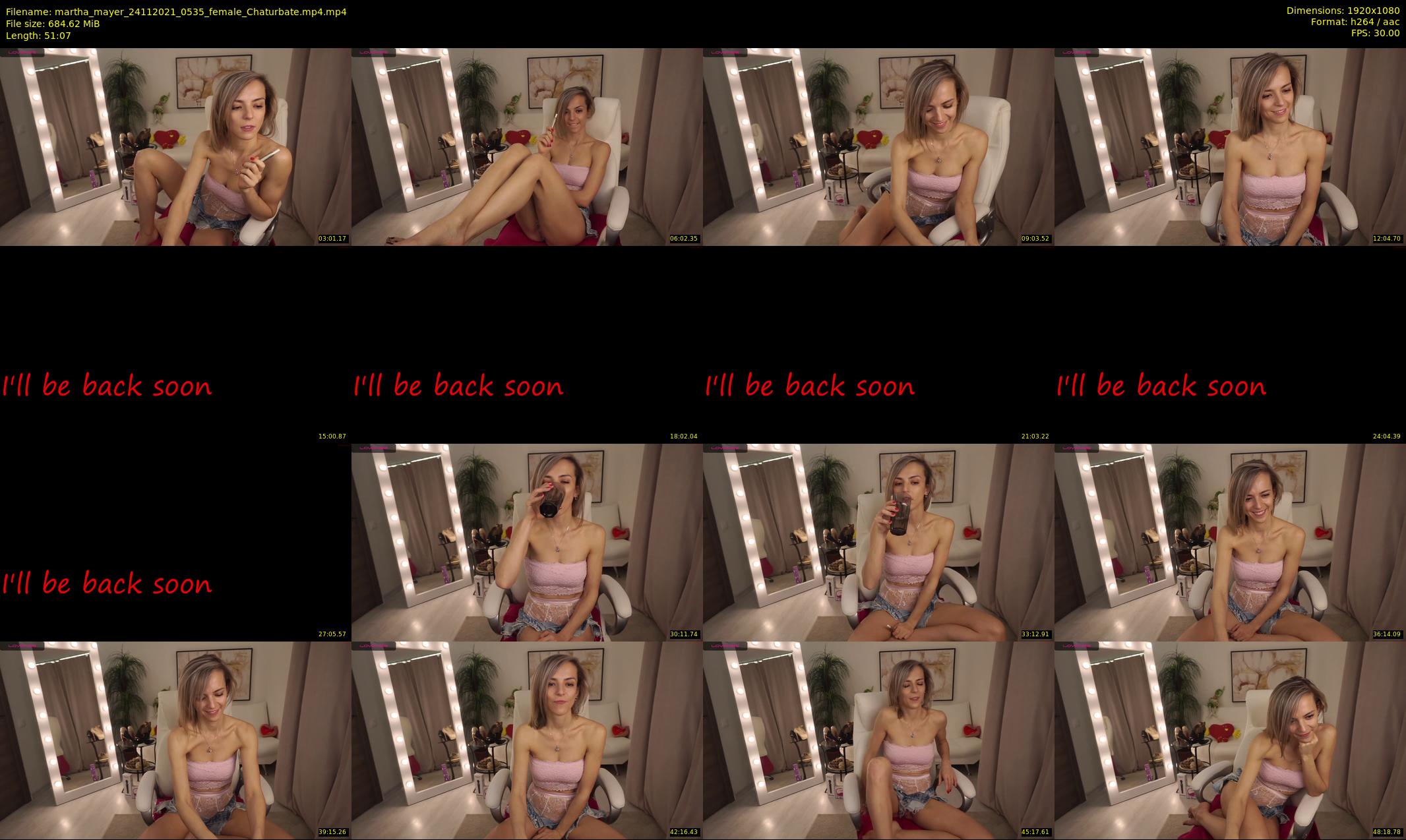 martha_mayer — 52 minute Chaturbate female cam show recording, 1080p, Nov 24, 2021