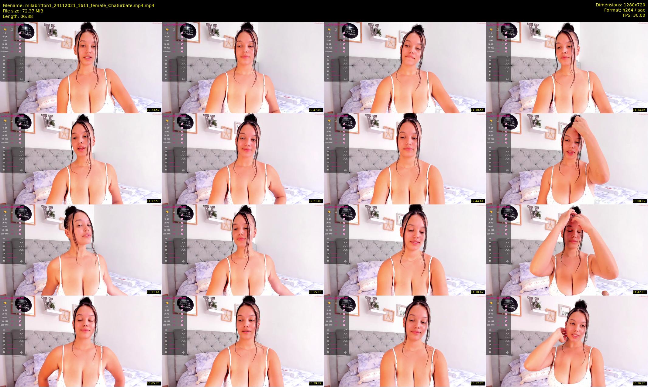 milabritton1 — 7 minute Chaturbate female cam show recording, 720p, Nov 24, 2021