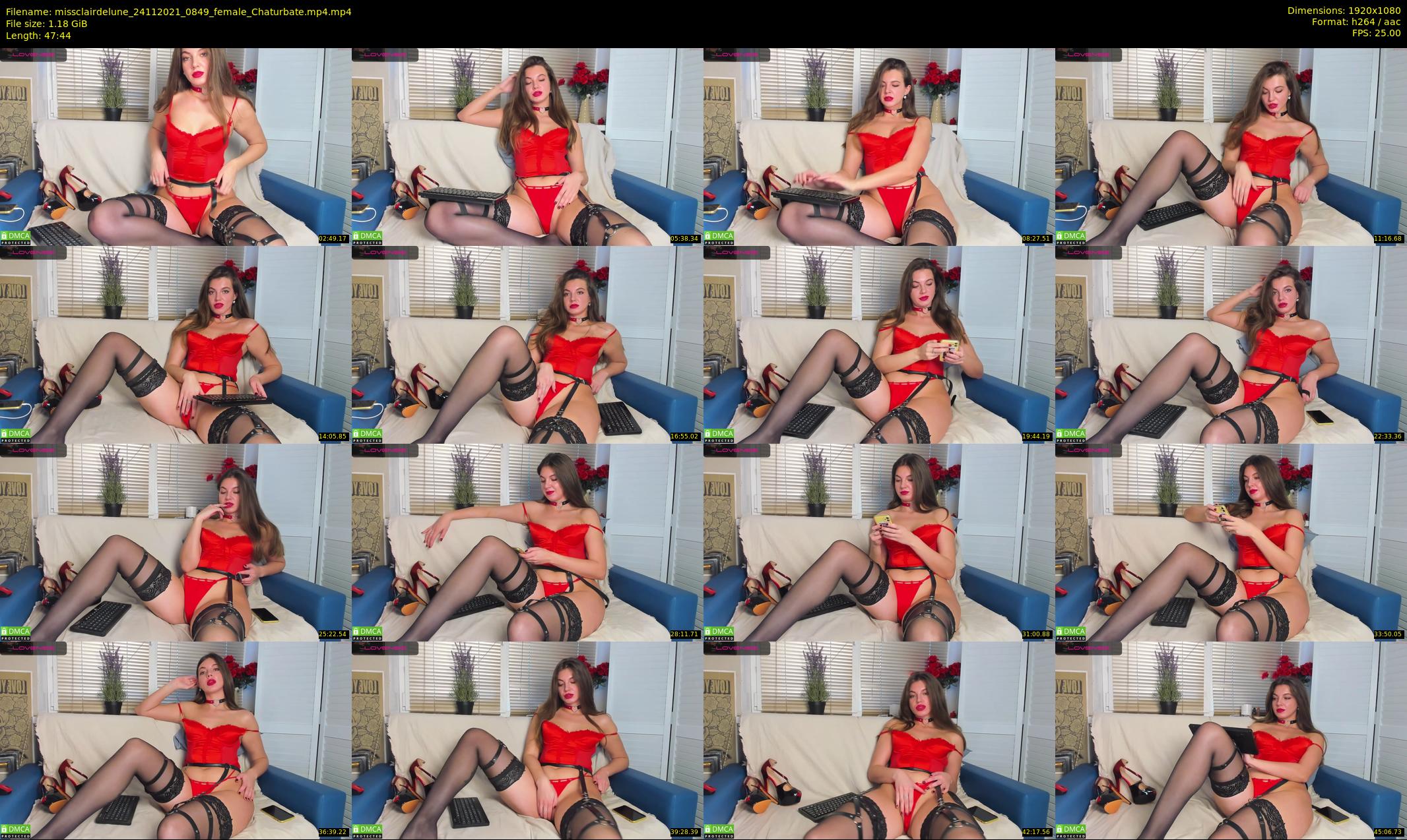 missclairdelune — 48 minute Chaturbate female cam show recording, 1080p, Nov 24, 2021
