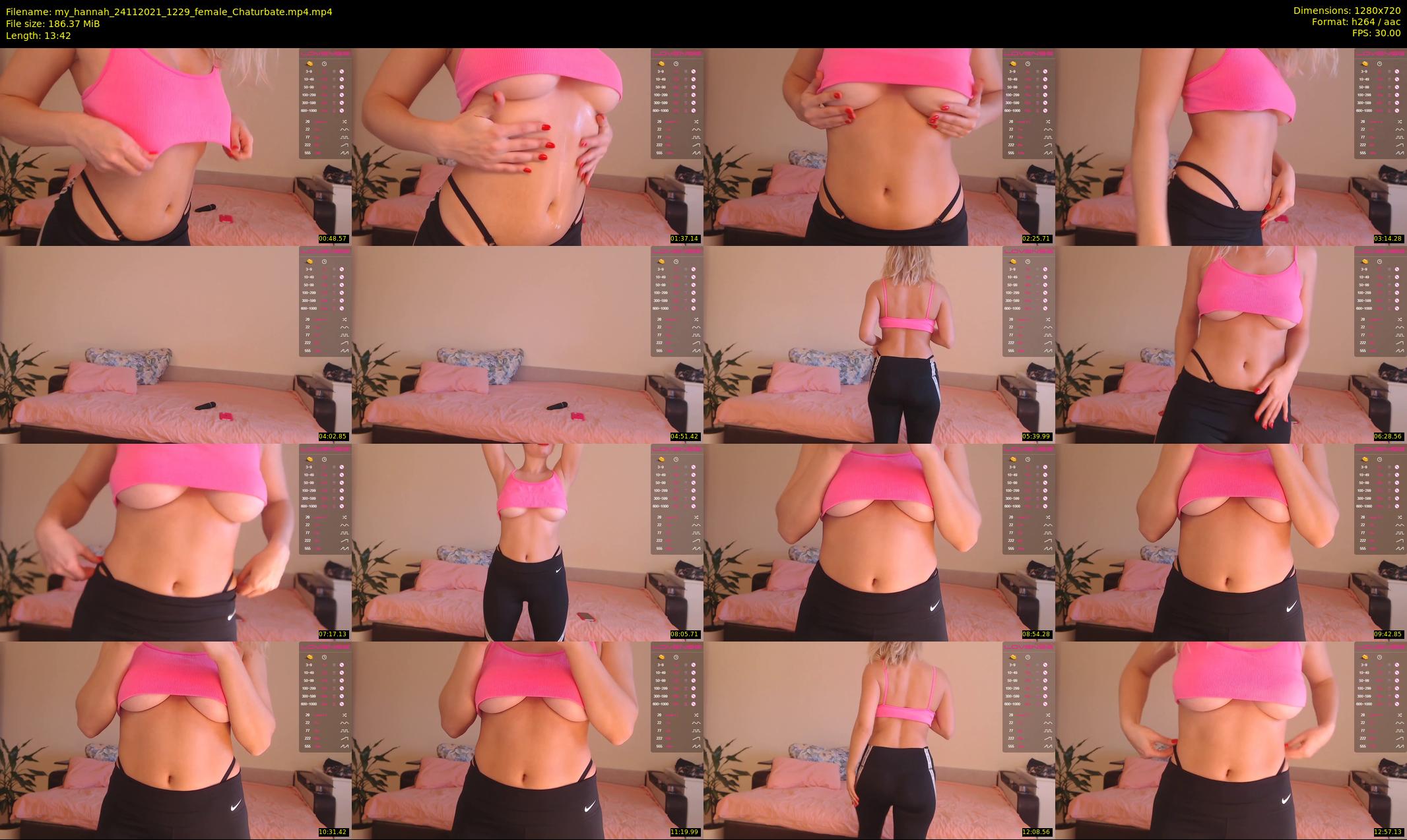 my_hannah — 14 minute Chaturbate female cam show recording, 720p, Nov 24, 2021