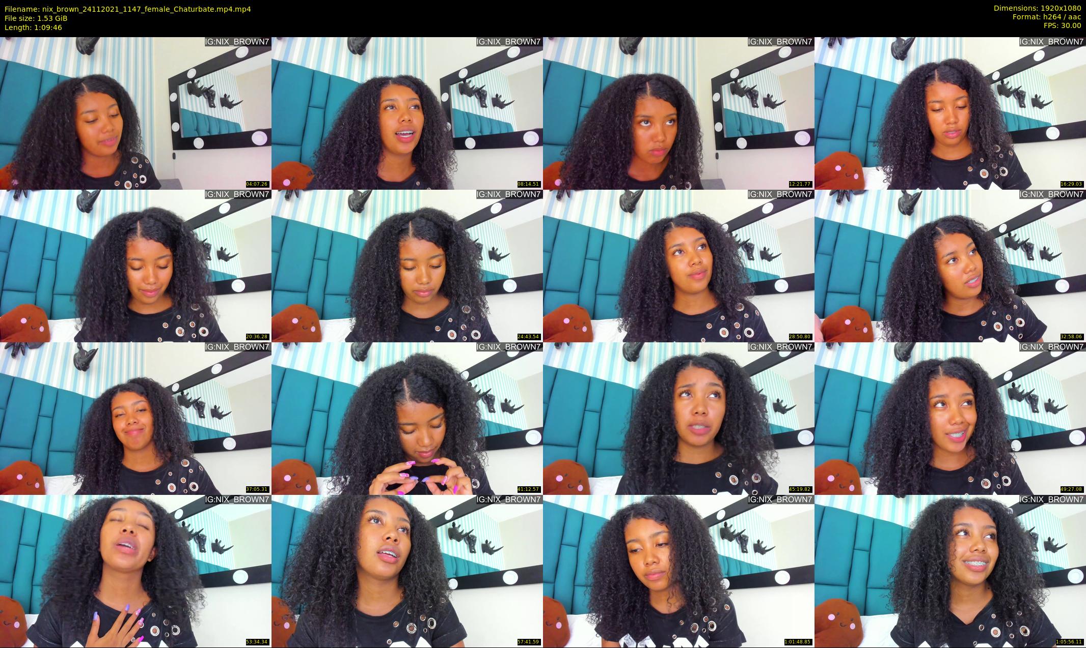 nix_brown — 70 minute Chaturbate female cam show recording, 1080p, Nov 24, 2021
