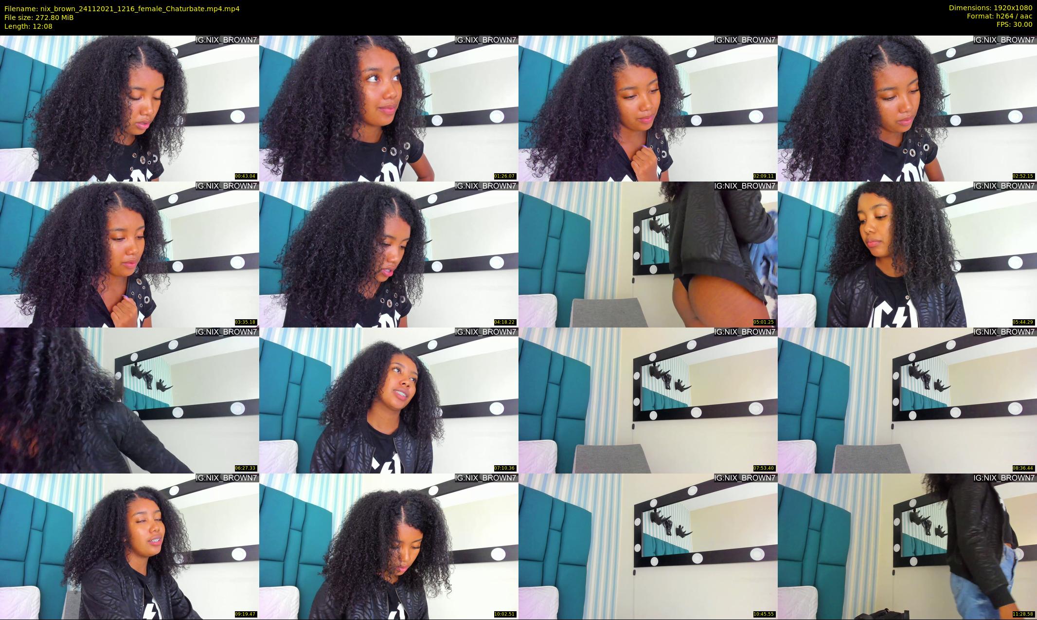 nix_brown — 13 minute Chaturbate female cam show recording, 1080p, Nov 24, 2021