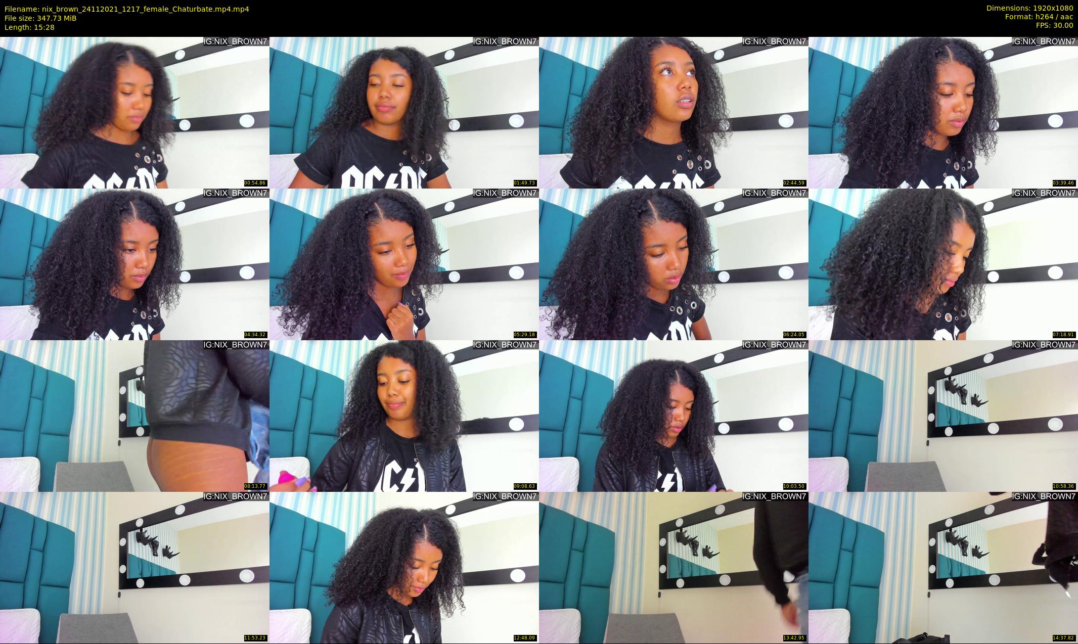nix_brown — 16 minute Chaturbate female cam show recording, 1080p, Nov 24, 2021