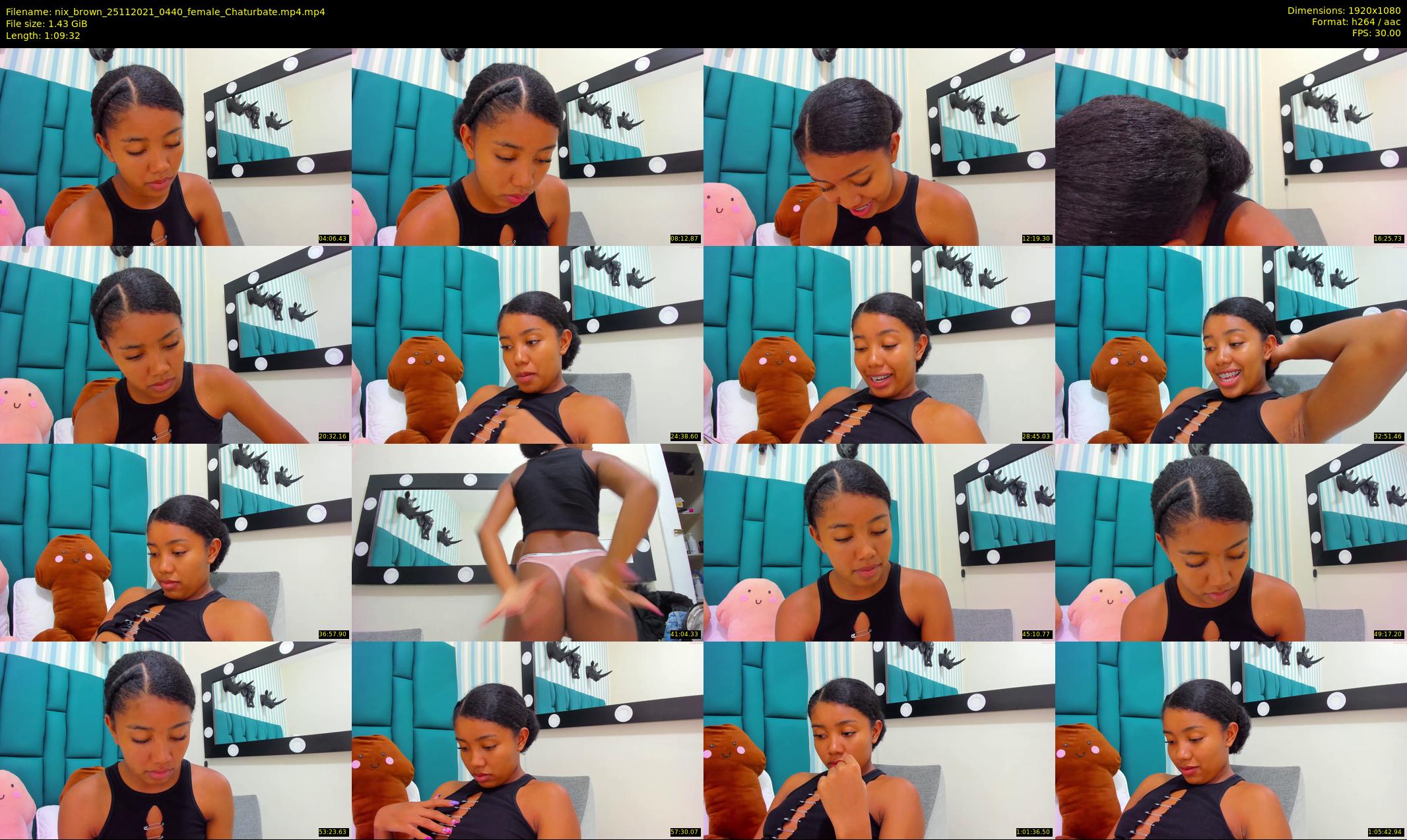 nix_brown — 70 minute Chaturbate female cam show recording, 1080p, Nov 25, 2021