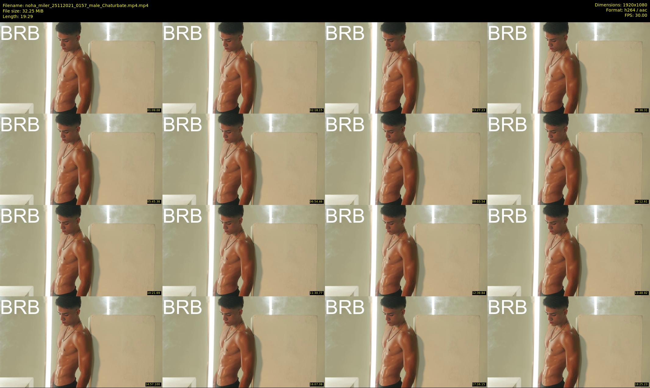 noha_miler — 20 minute Chaturbate male cam show recording, 1080p, Nov 25, 2021