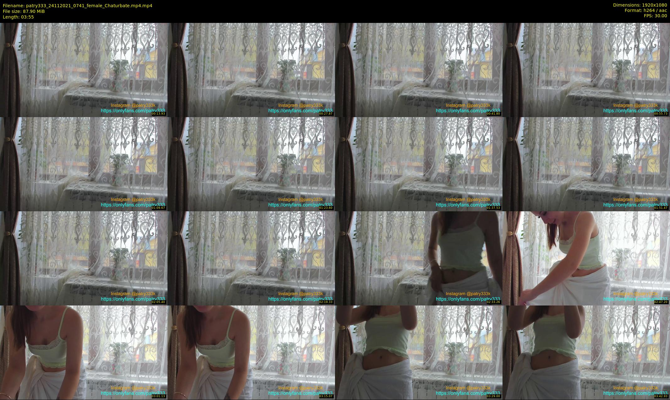 patry333 — 4 minute Chaturbate female cam show recording, 1080p, Nov 24, 2021