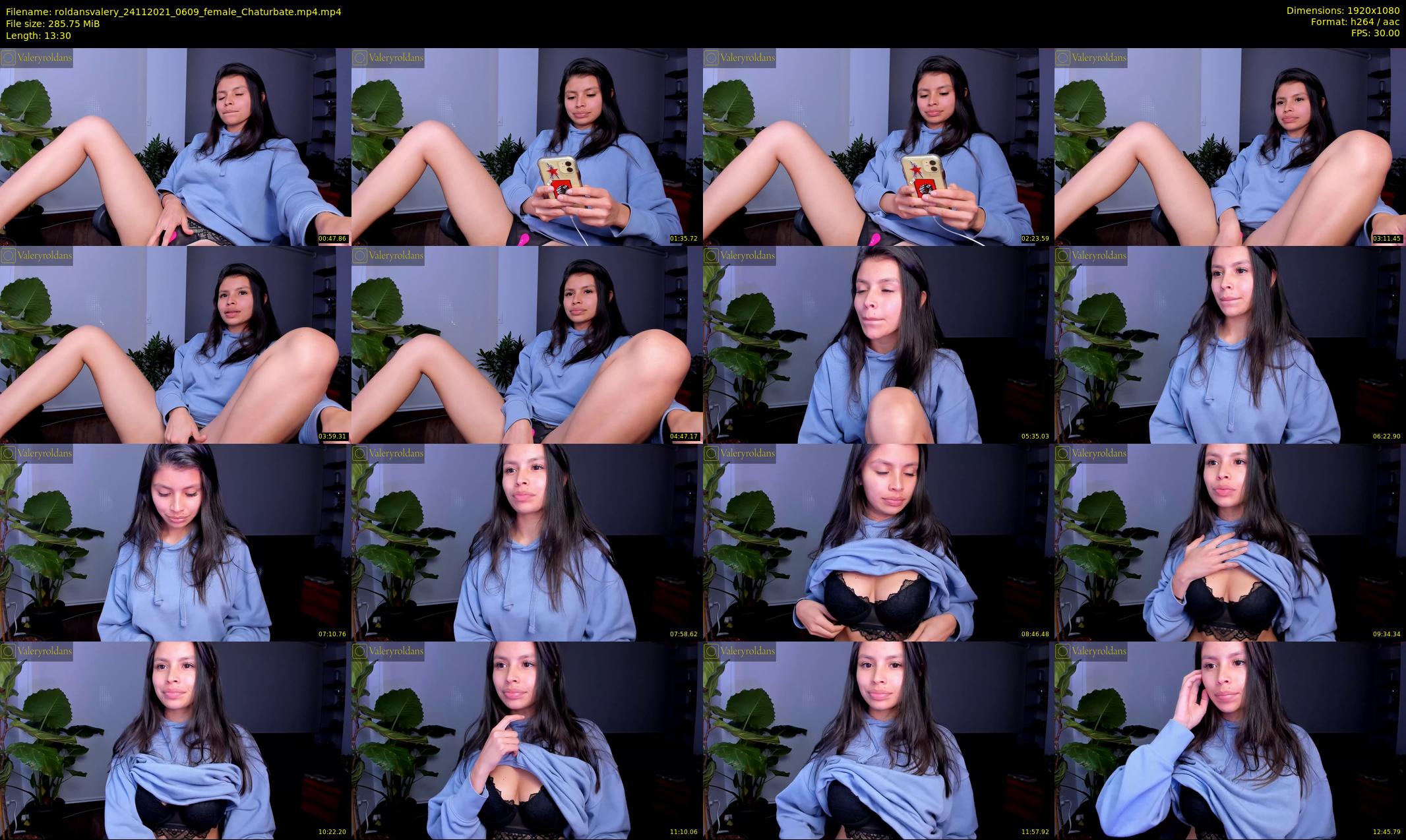 roldansvalery — 14 minute Chaturbate female cam show recording, 1080p, Nov 24, 2021