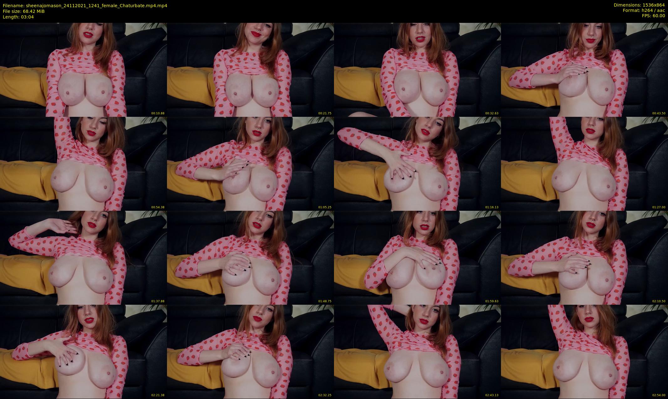 sheenajomason — 4 minute Chaturbate female cam show recording, 720p, Nov 24, 2021