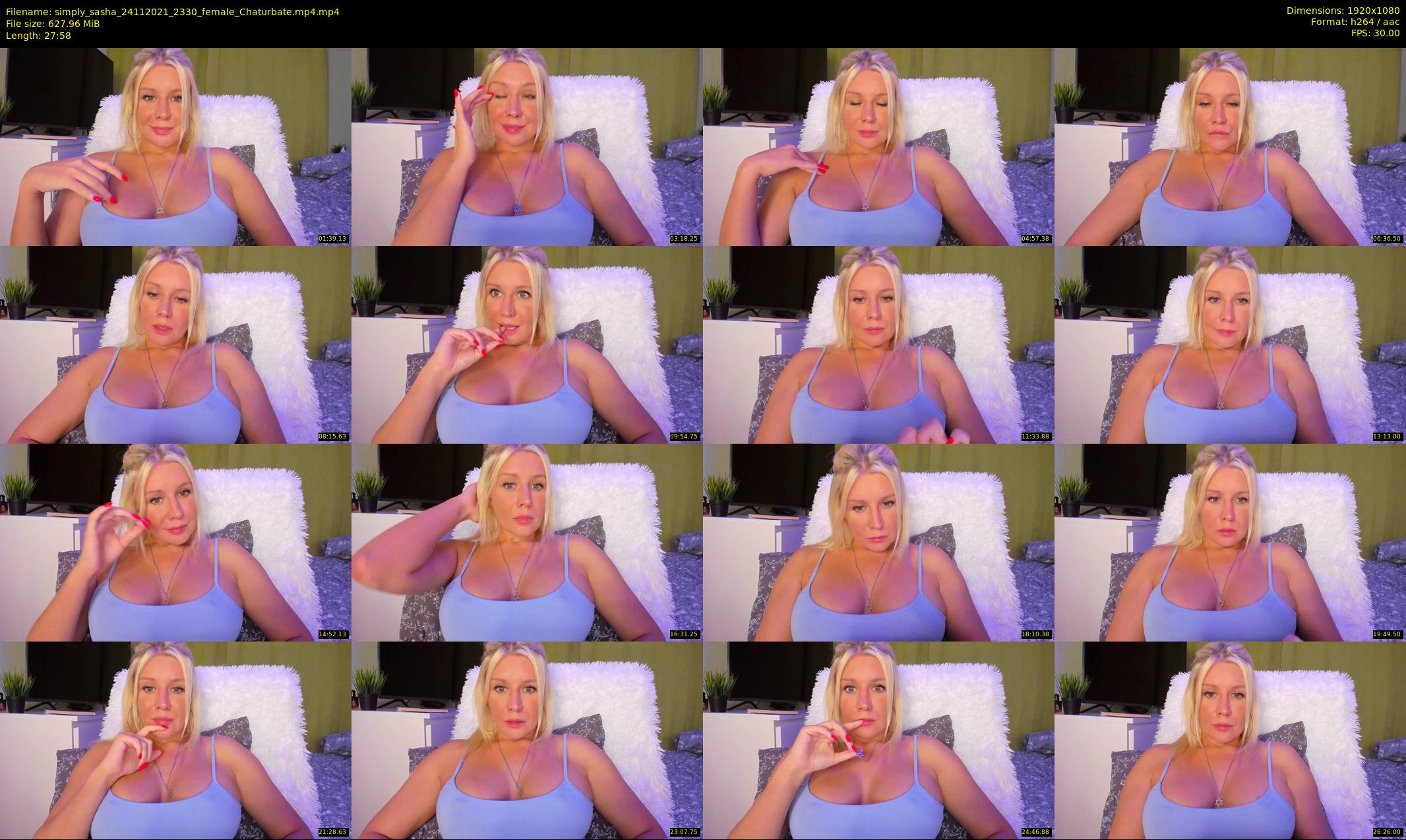 simply_sasha — 28 minute Chaturbate female cam show recording, 1080p, Nov 24, 2021
