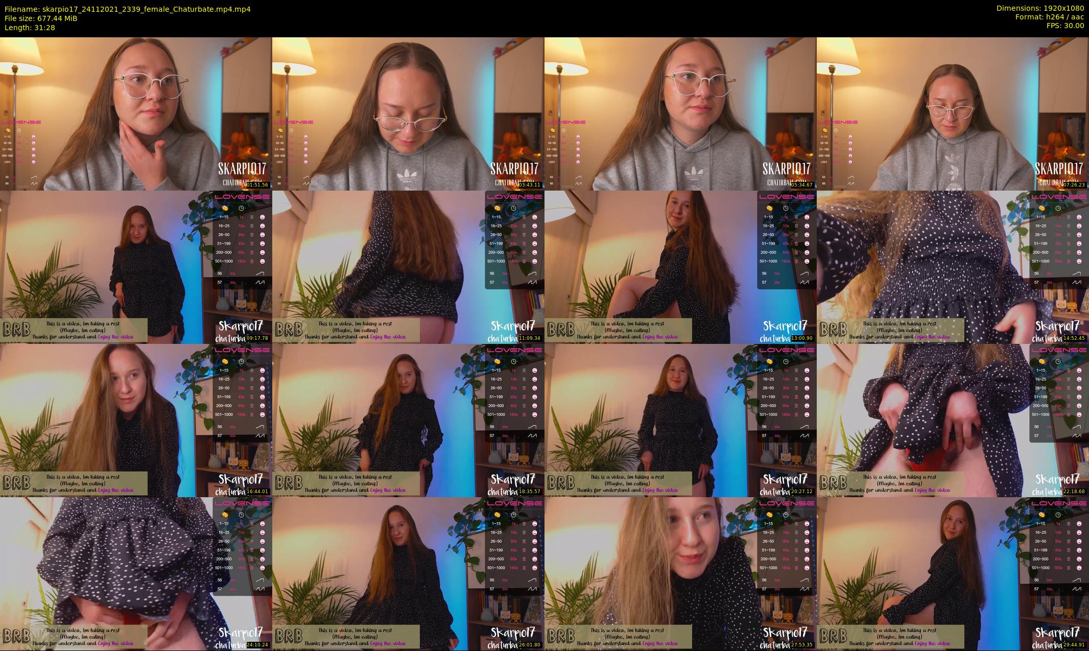 skarpio17 — 32 minute Chaturbate female cam show recording, 1080p, Nov 24, 2021