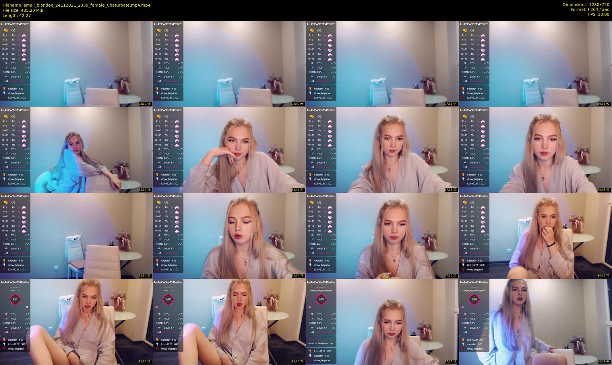 small_blondee — 43 minute Chaturbate female cam show recording, 720p, Nov 24, 2021