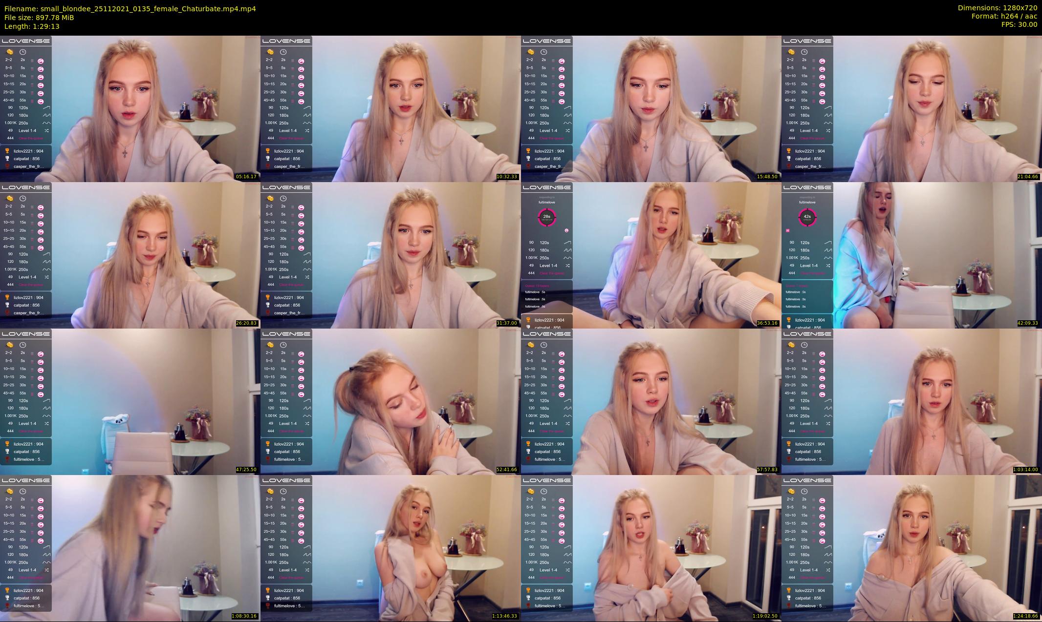 small_blondee — 90 minute Chaturbate female cam show recording, 720p, Nov 25, 2021