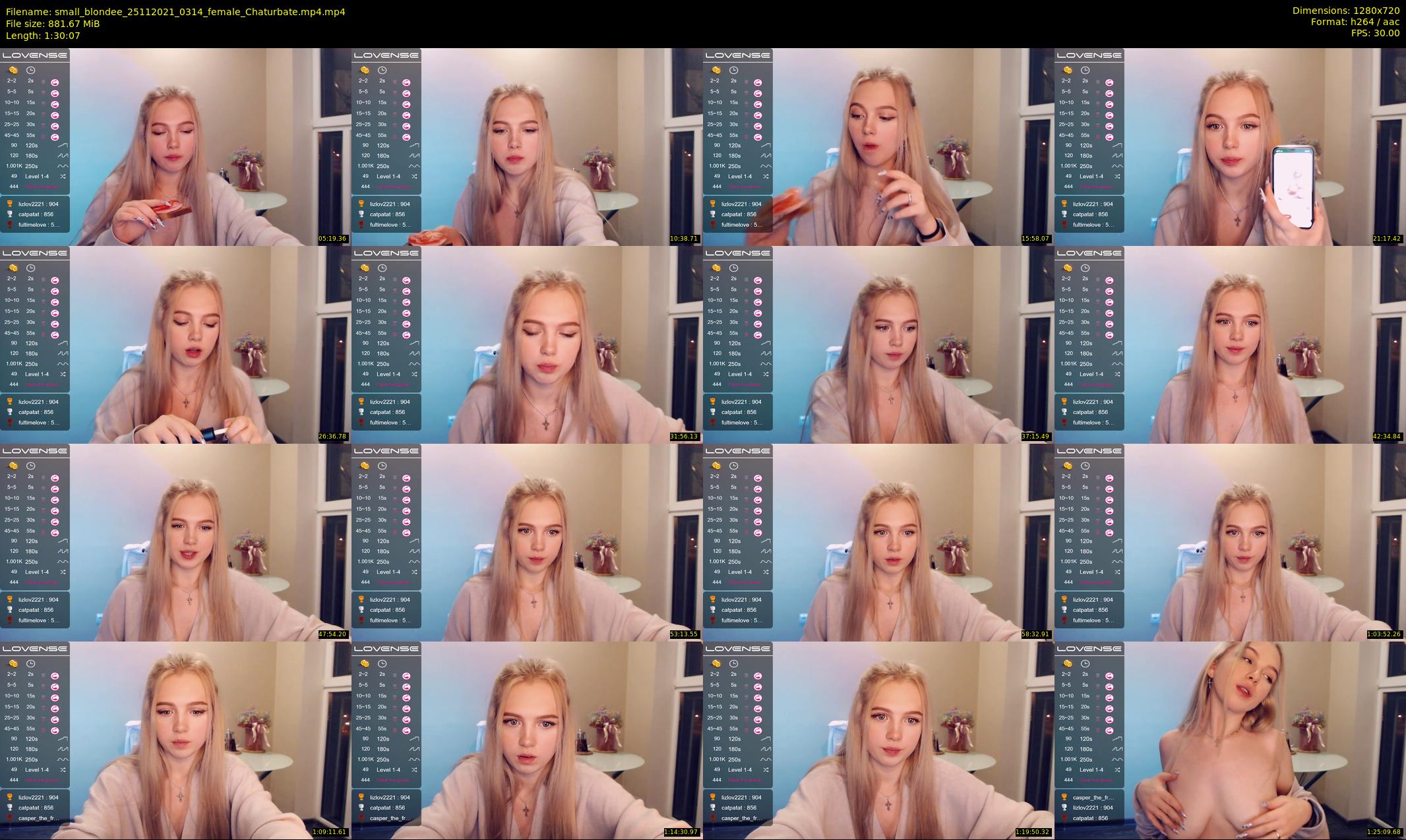 small_blondee — 91 minute Chaturbate female cam show recording, 720p, Nov 25, 2021