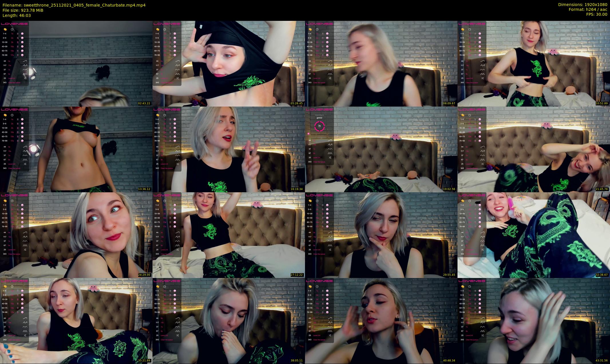 sweetthrone — 47 minute Chaturbate couple cam show recording, 1080p, Nov 25, 2021