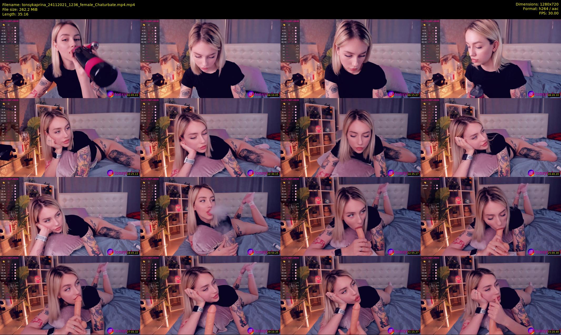 tonsykaprina — 36 minute Chaturbate couple cam show recording, 720p, Nov 24, 2021