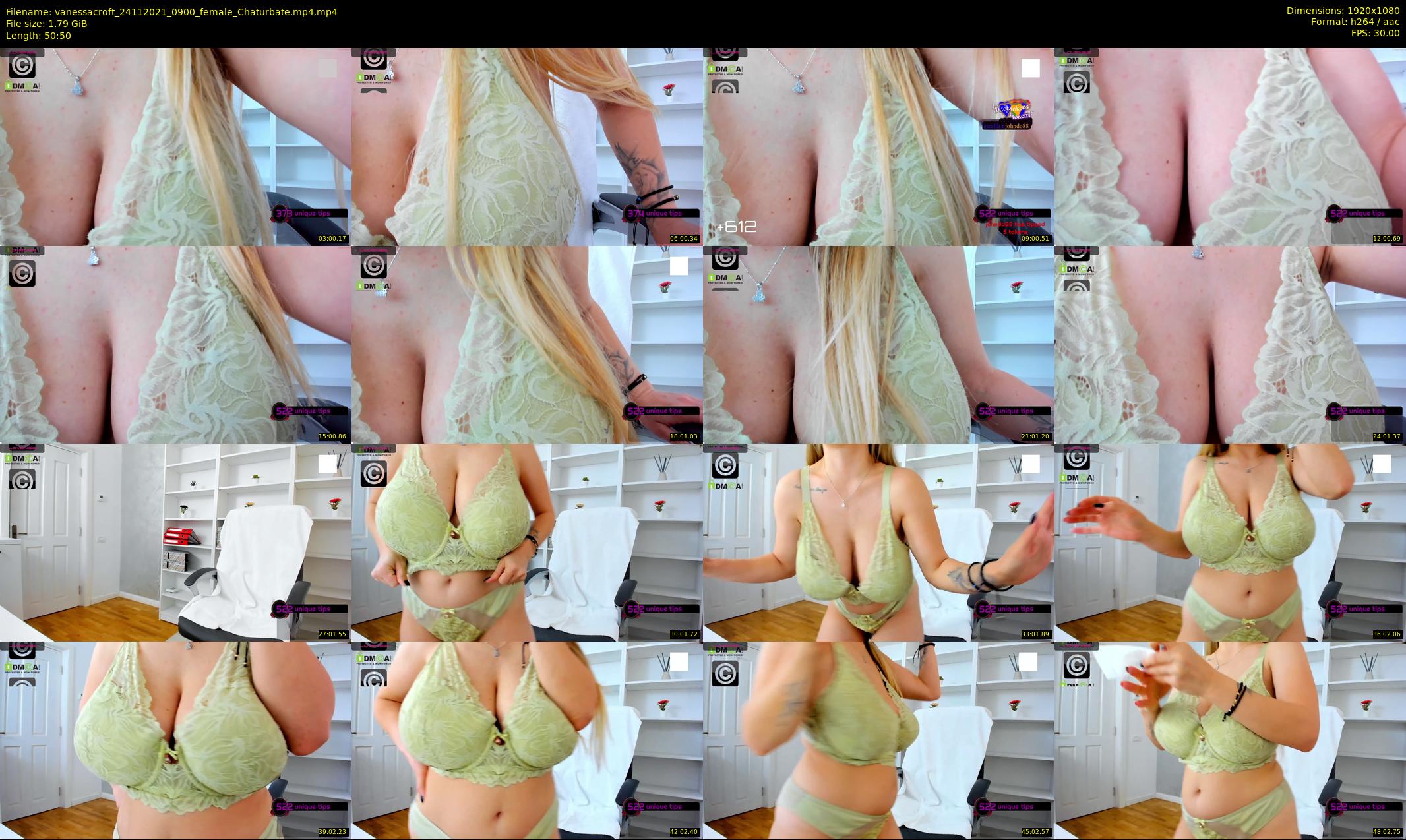 vanessacroft — 51 minute Chaturbate female cam show recording, 1080p, Nov 24, 2021