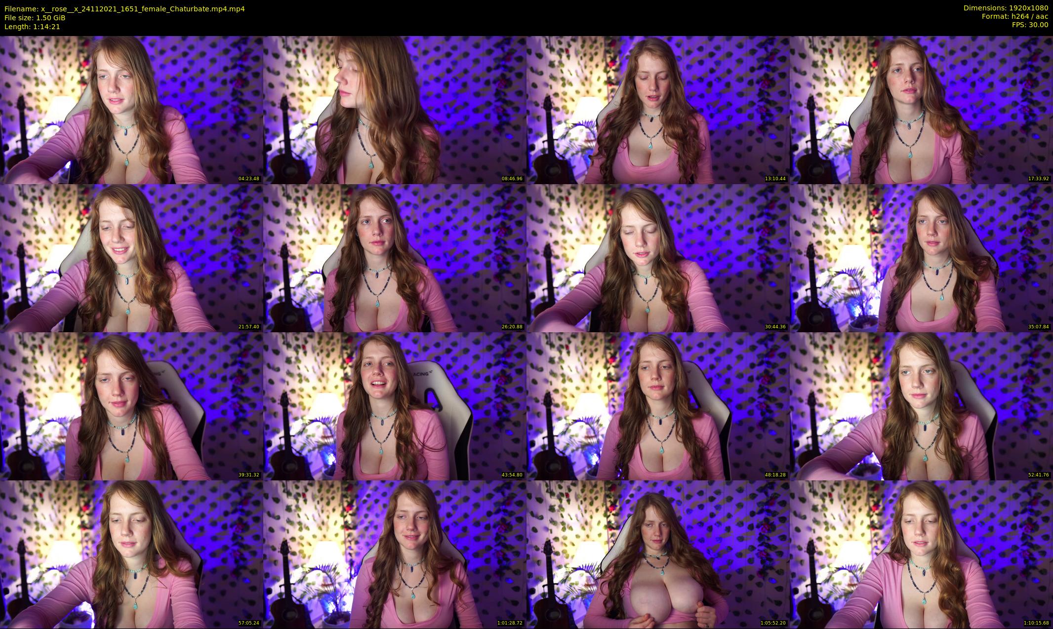 x__rose__x — 75 minute Chaturbate female cam show recording, 1080p, Nov 24, 2021