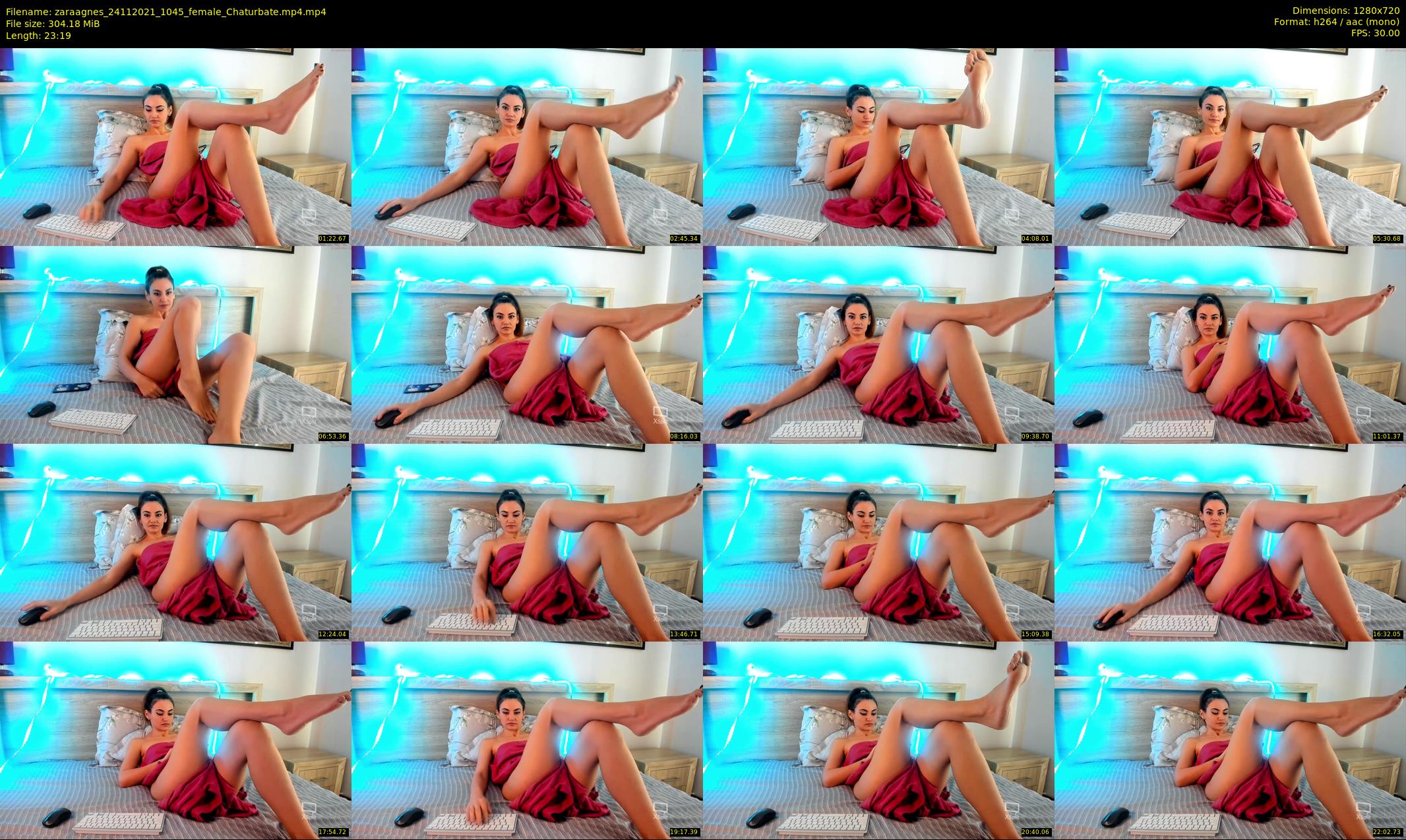 zaraagnes — 24 minute Chaturbate female cam show recording, 720p, Nov 24, 2021