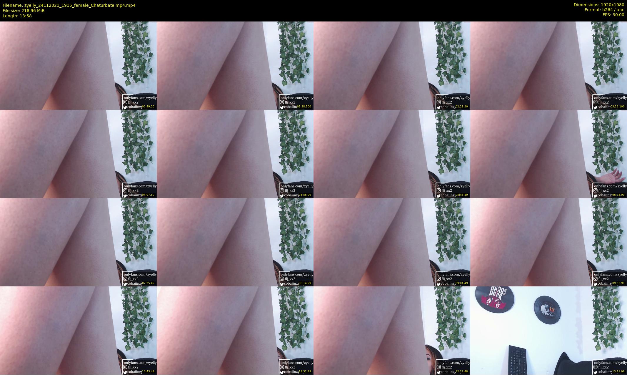 zyelly — 14 minute Chaturbate female cam show recording, 1080p, Nov 24, 2021