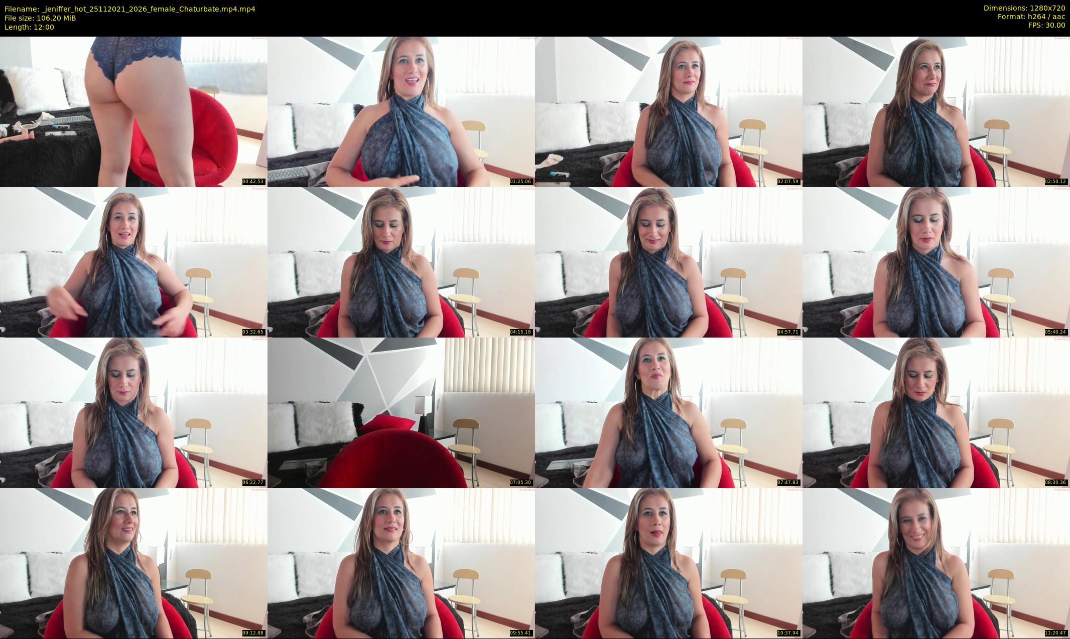 _jeniffer_hot — 12 minute Chaturbate female cam show recording, 720p, Nov 25, 2021