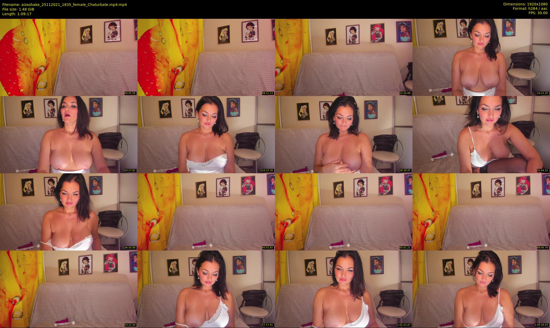 aizashake — 70 minute Chaturbate female cam show recording, 1080p, Nov 25, 2021