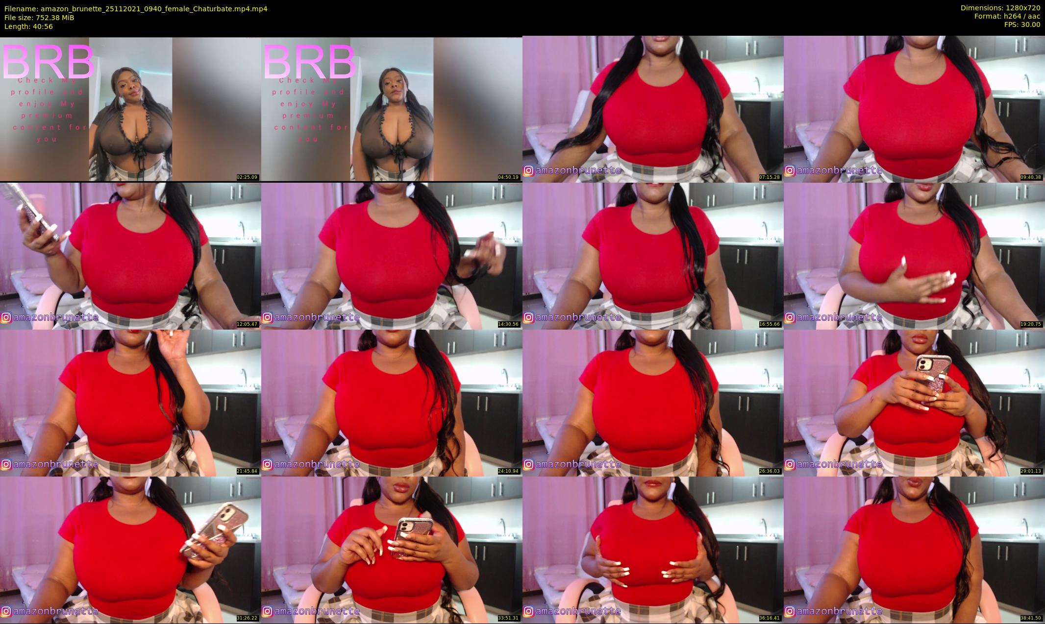 amazon_brunette — 41 minute Chaturbate female cam show recording, 720p, Nov 25, 2021