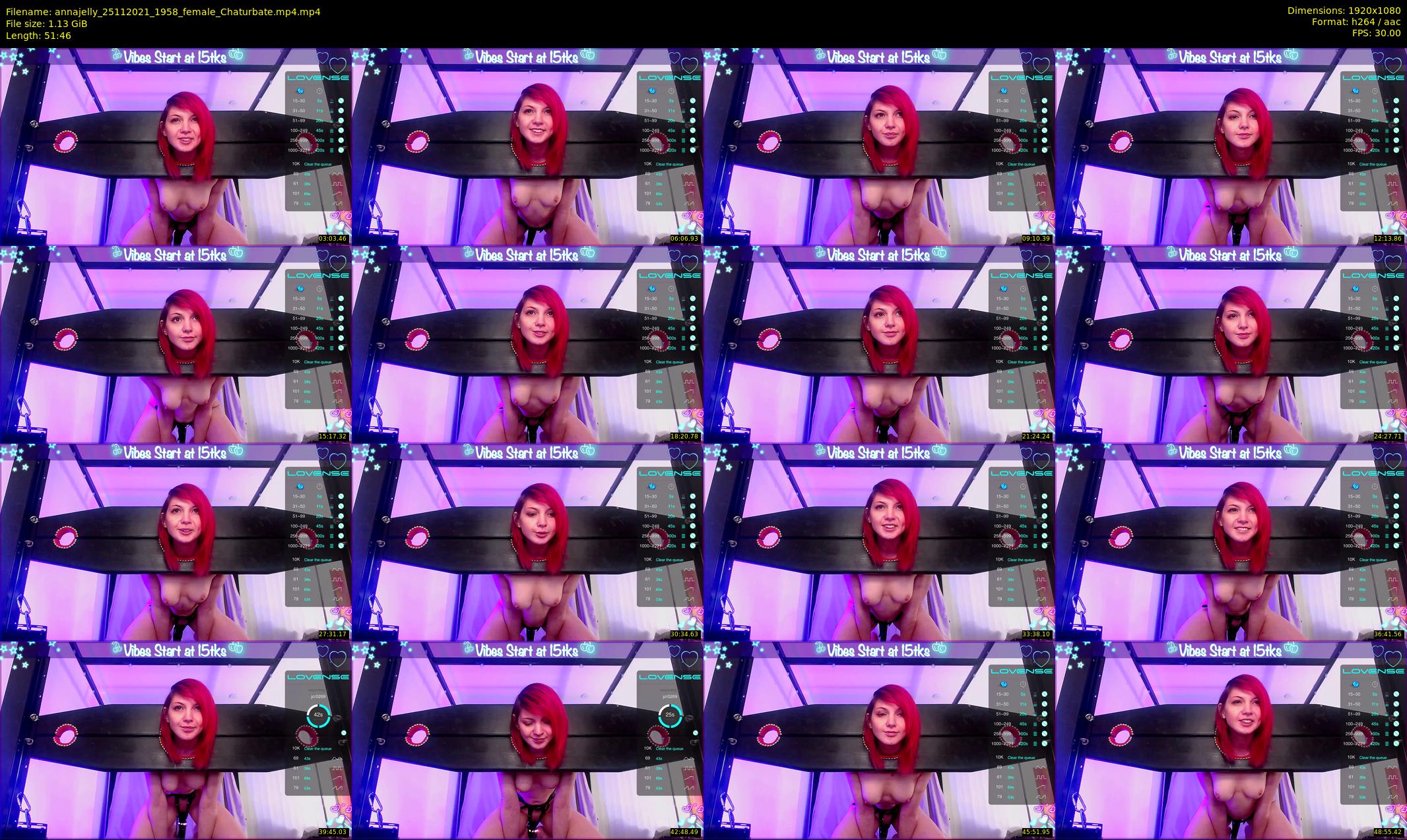 annajelly — 52 minute Chaturbate couple cam show recording, 1080p, Nov 25, 2021