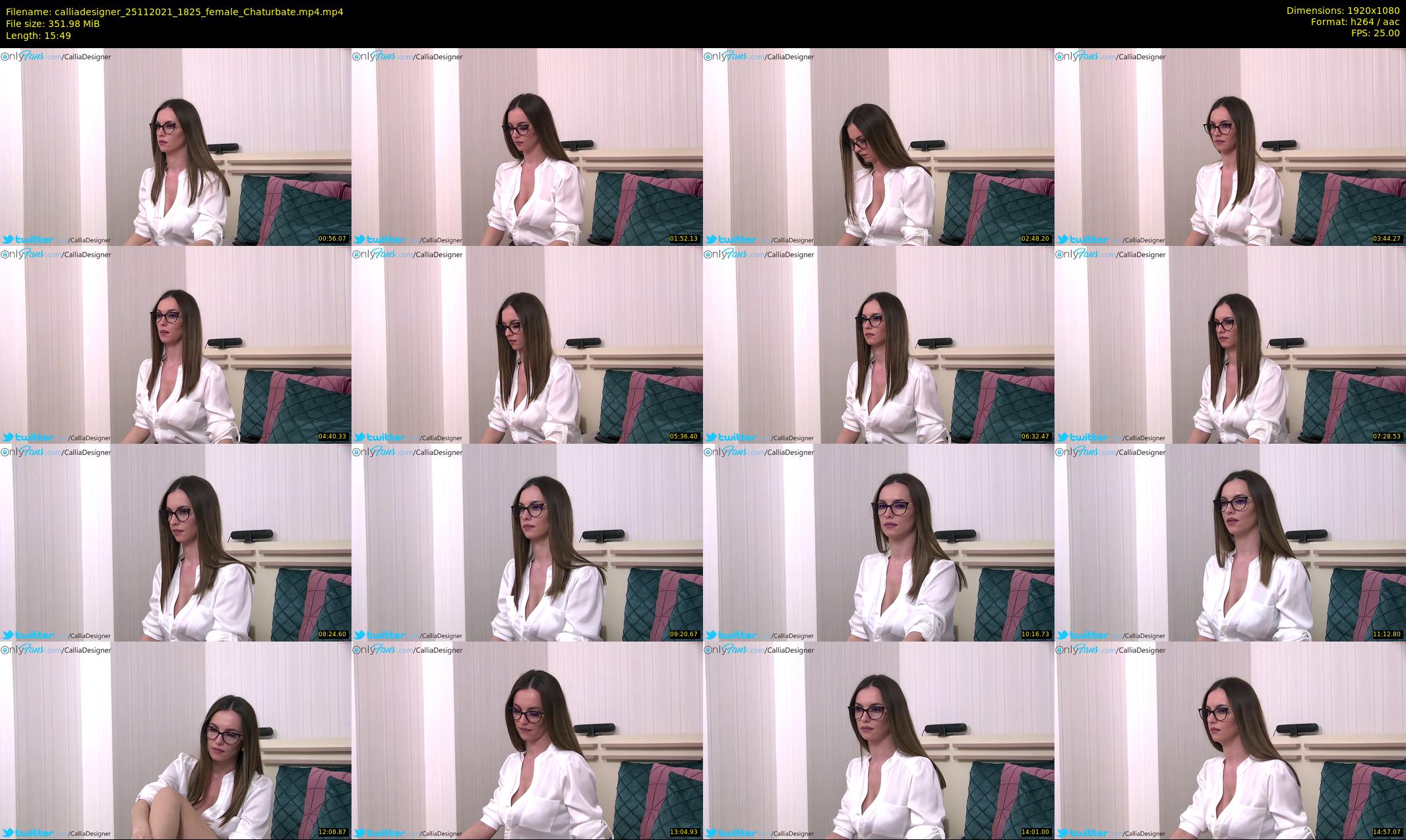 calliadesigner — 16 minute Chaturbate female cam show recording, 1080p, Nov 25, 2021