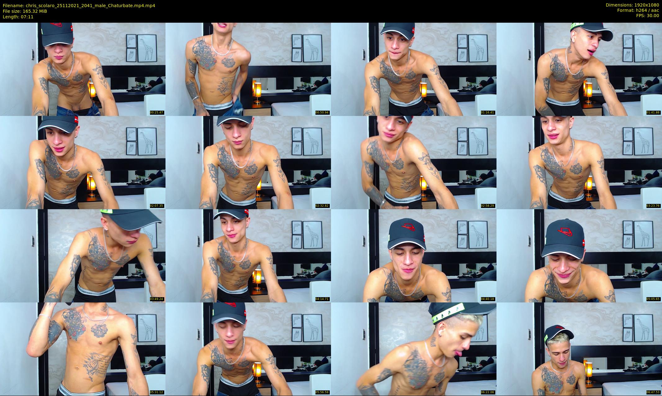 chris_scolaro — 8 minute Chaturbate male cam show recording, 1080p, Nov 25, 2021