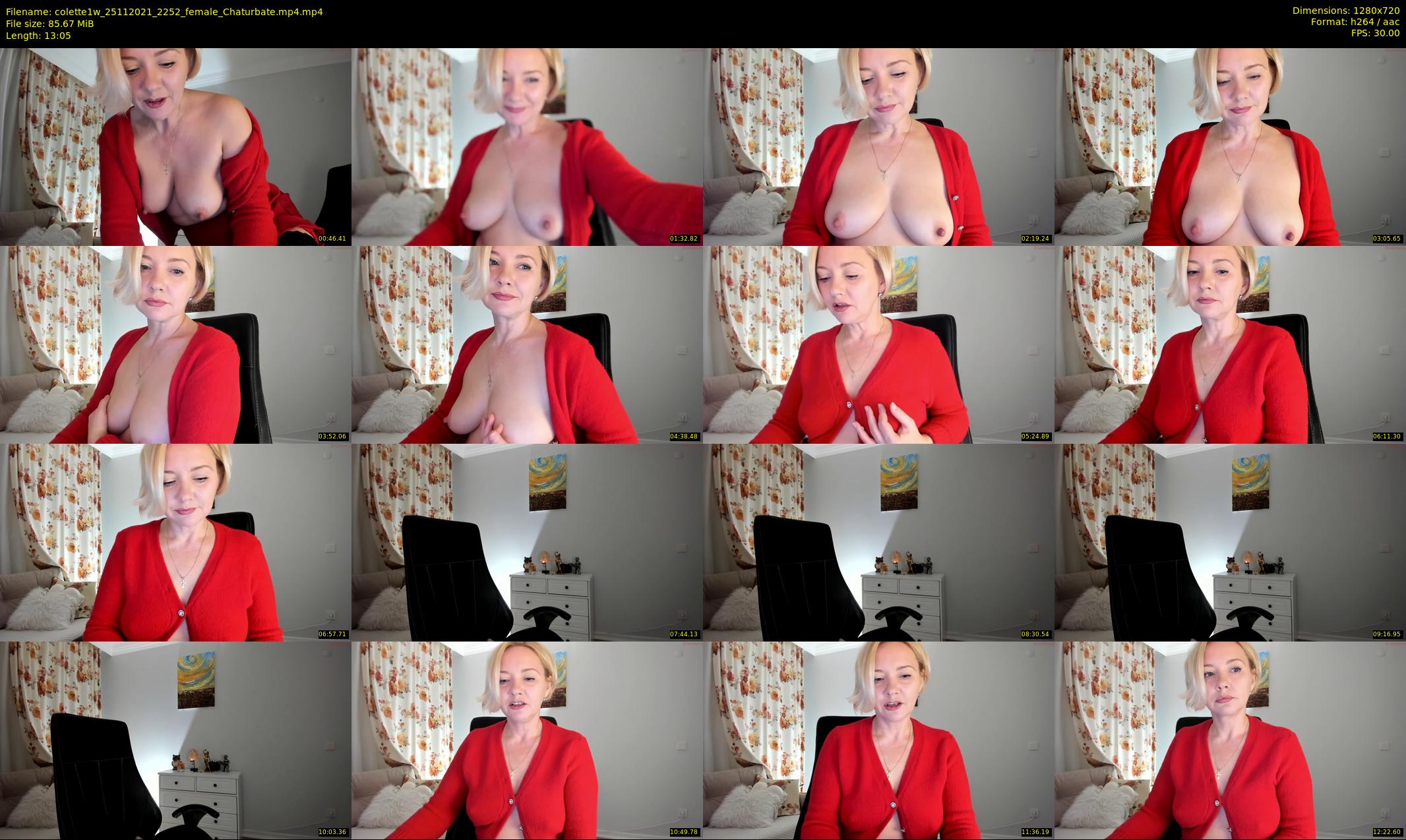 colette1w — 14 minute Chaturbate female cam show recording, 720p, Nov 25, 2021