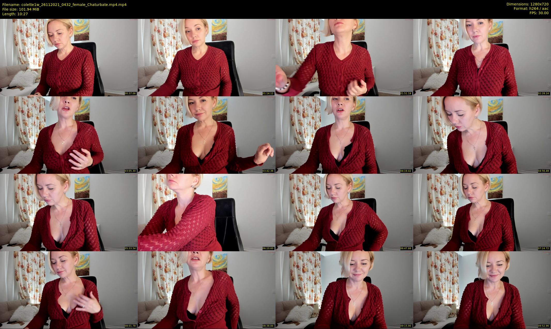 colette1w — 11 minute Chaturbate female cam show recording, 720p, Nov 26, 2021