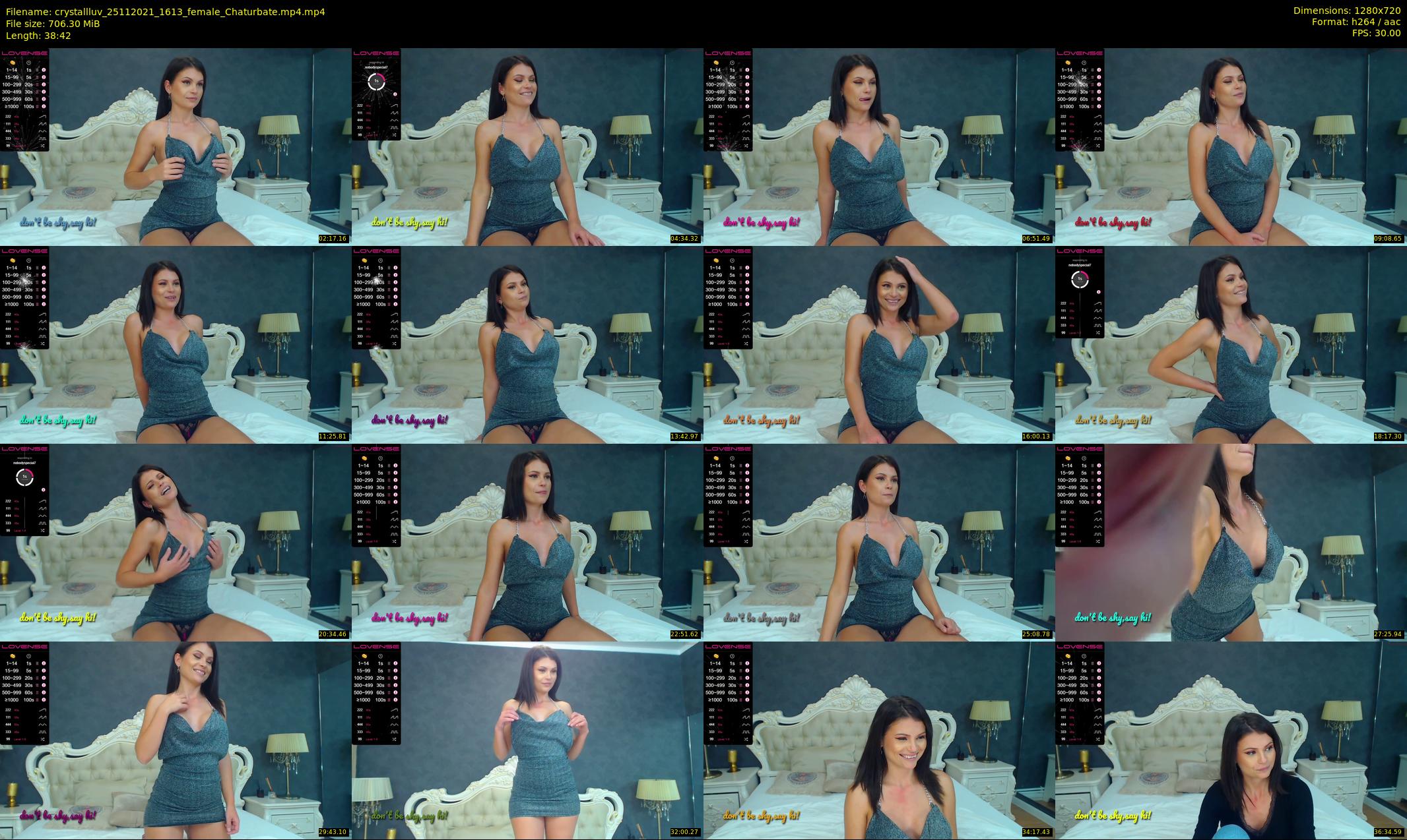 crystallluv — 39 minute Chaturbate female cam show recording, 720p, Nov 25, 2021