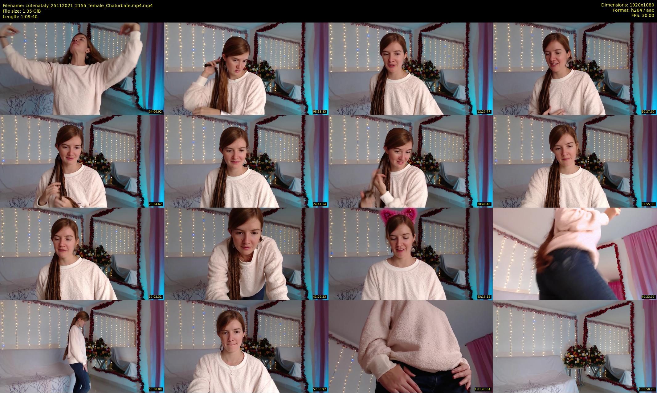 cutenataly — 70 minute Chaturbate female cam show recording, 1080p, Nov 25, 2021