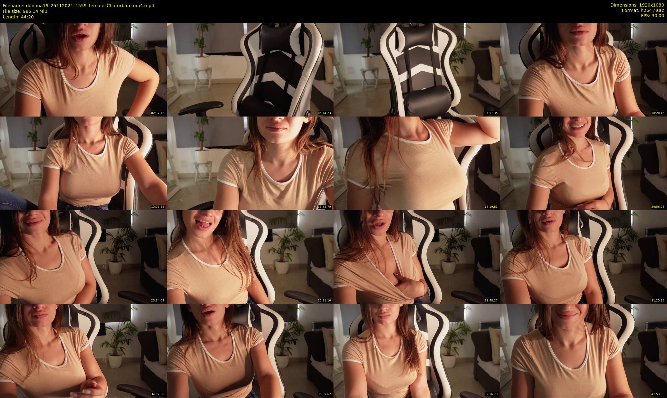 donnna19 — 45 minute Chaturbate female cam show recording, 1080p, Nov 25, 2021