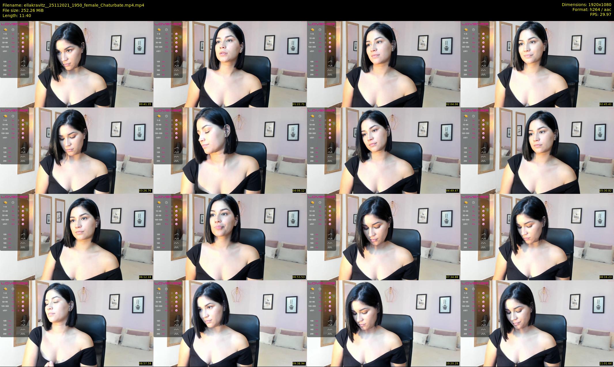 ellakravitz_ — 12 minute Chaturbate female cam show recording, 1080p, Nov 25, 2021