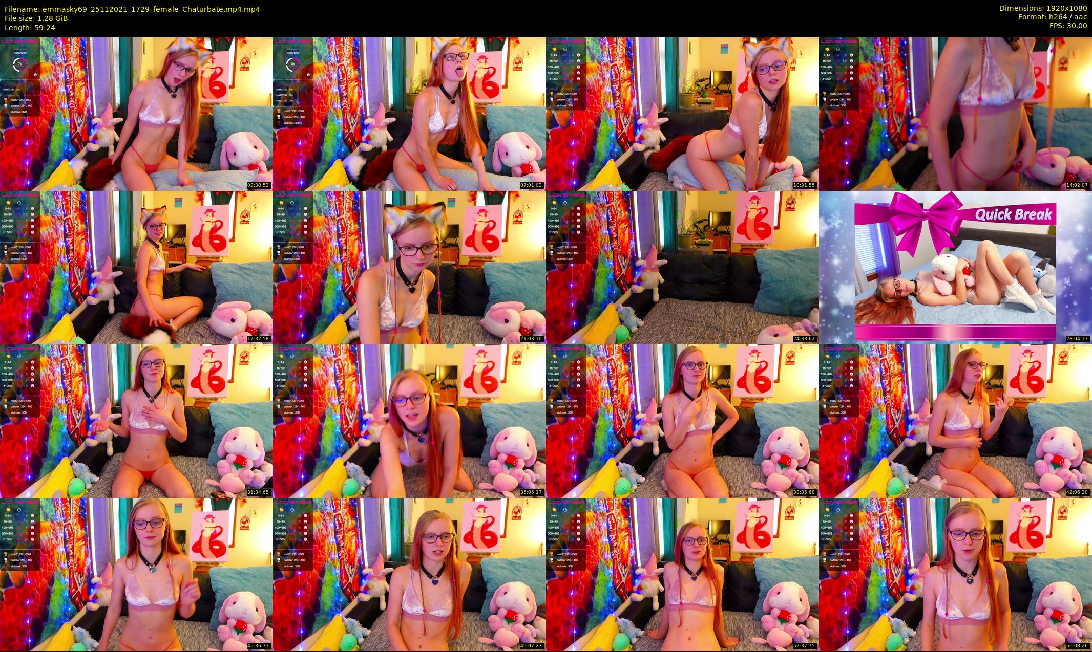emmasky69 — 60 minute Chaturbate female cam show recording, 1080p, Nov 25, 2021