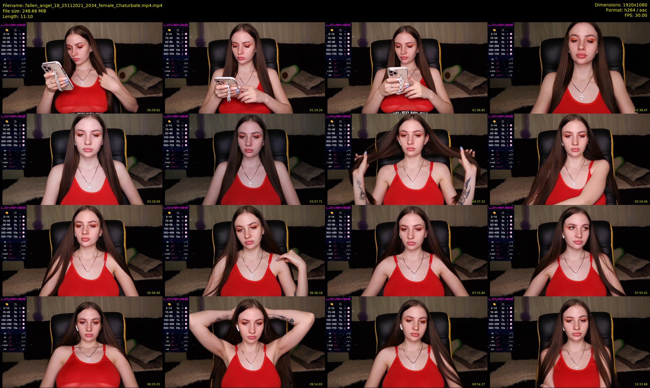 fallen_angel_18 — 12 minute Chaturbate female cam show recording, 1080p, Nov 25, 2021