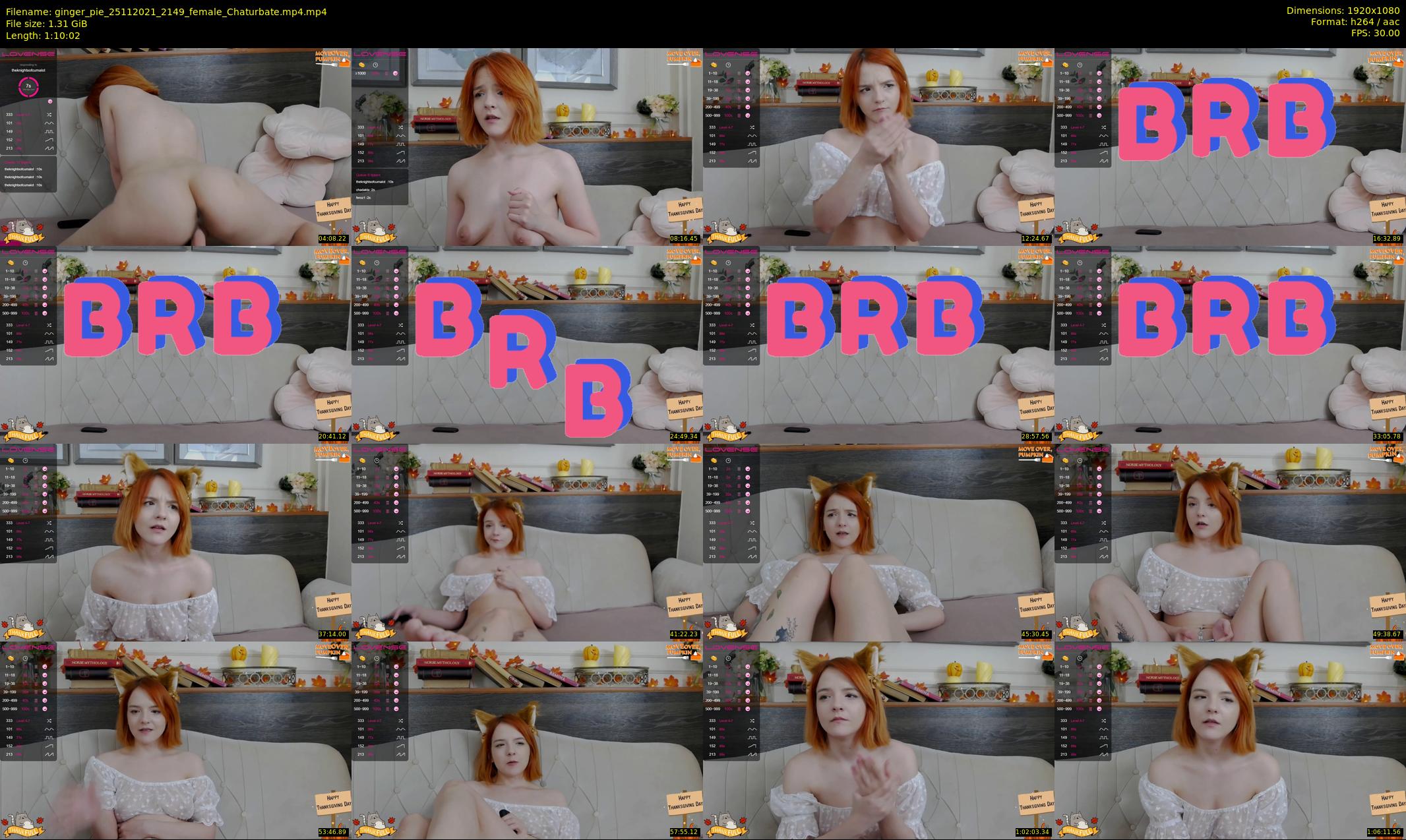 ginger_pie — 71 minute Chaturbate female cam show recording, 1080p, Nov 25, 2021
